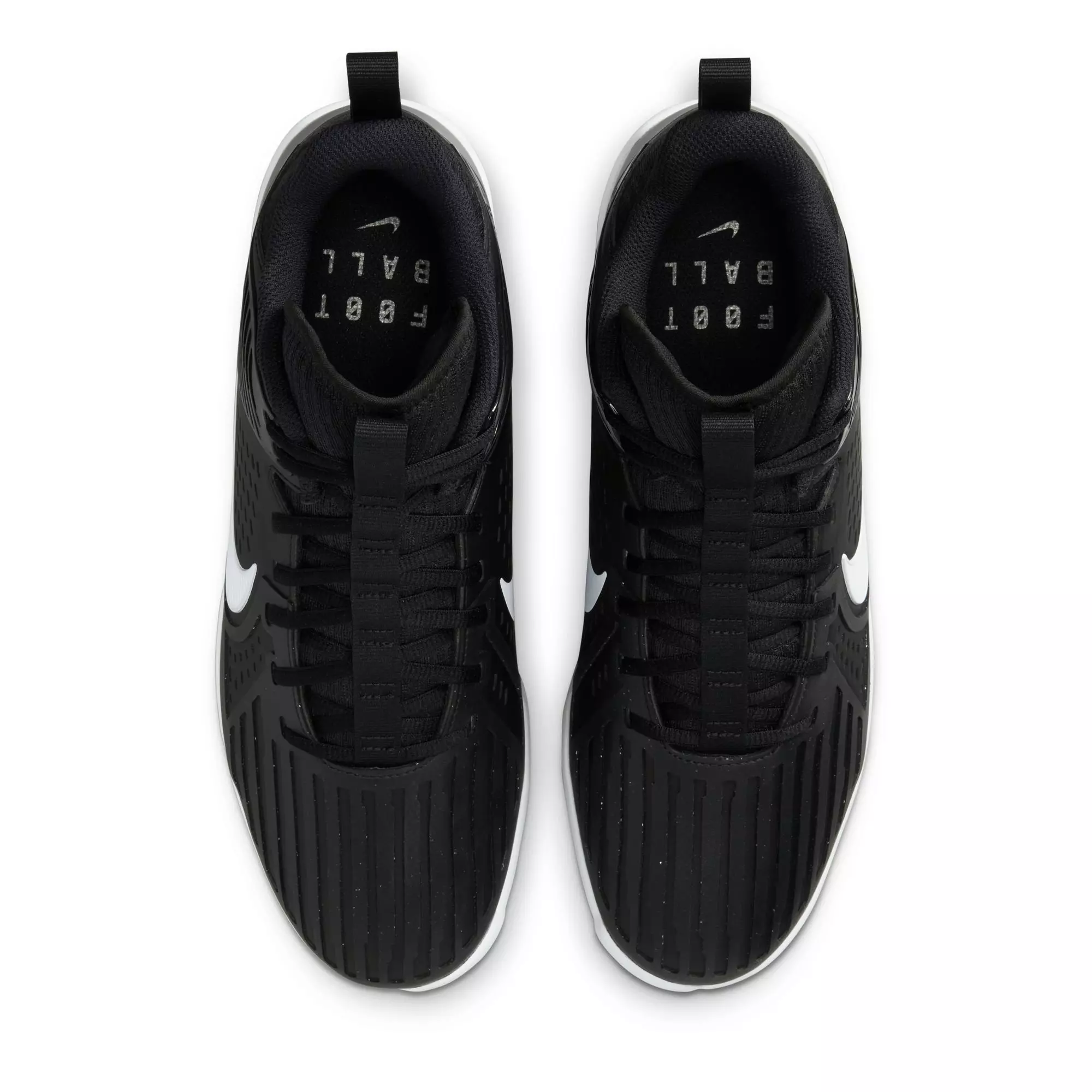 Nike Alpha Menace Strong "Black/White/Metallic Silver" Men's Football Cleat - BLACK/WHITE