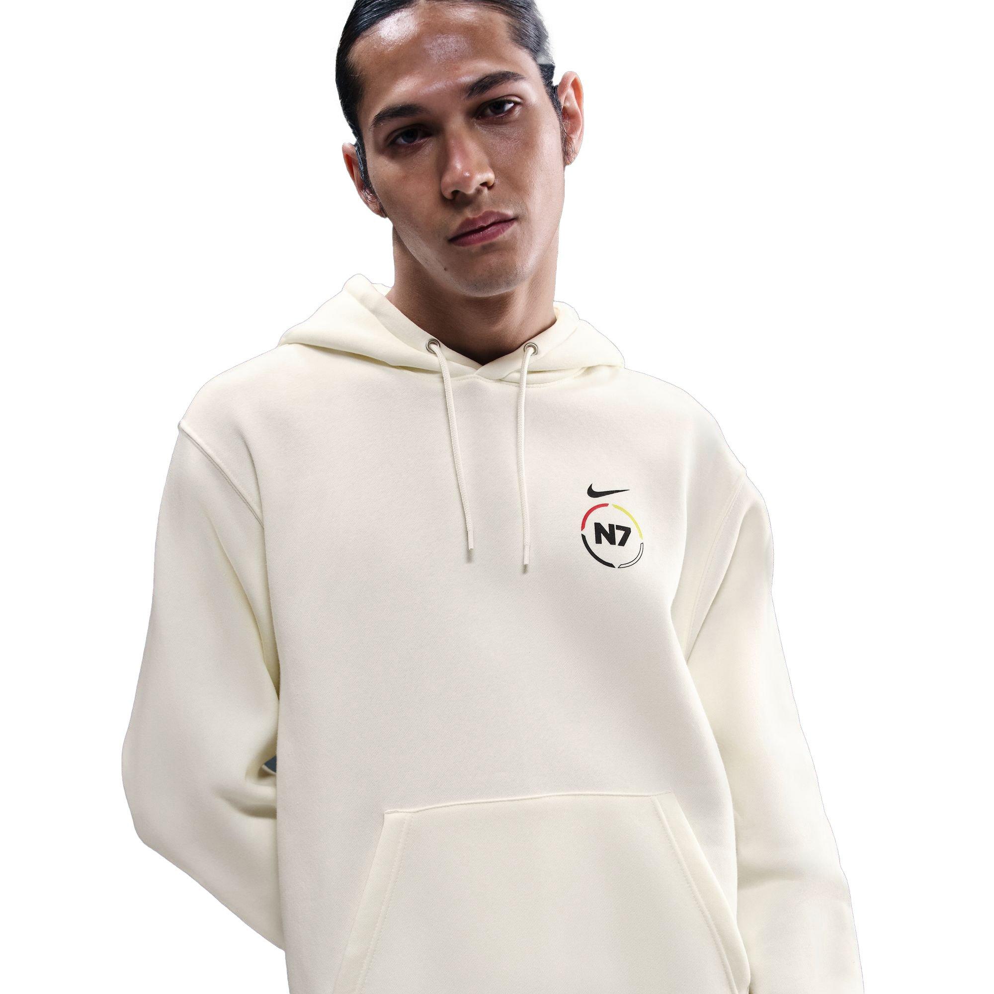 Nike Club N7 Pullover Hoodie - WHITE Thumbnail View 2