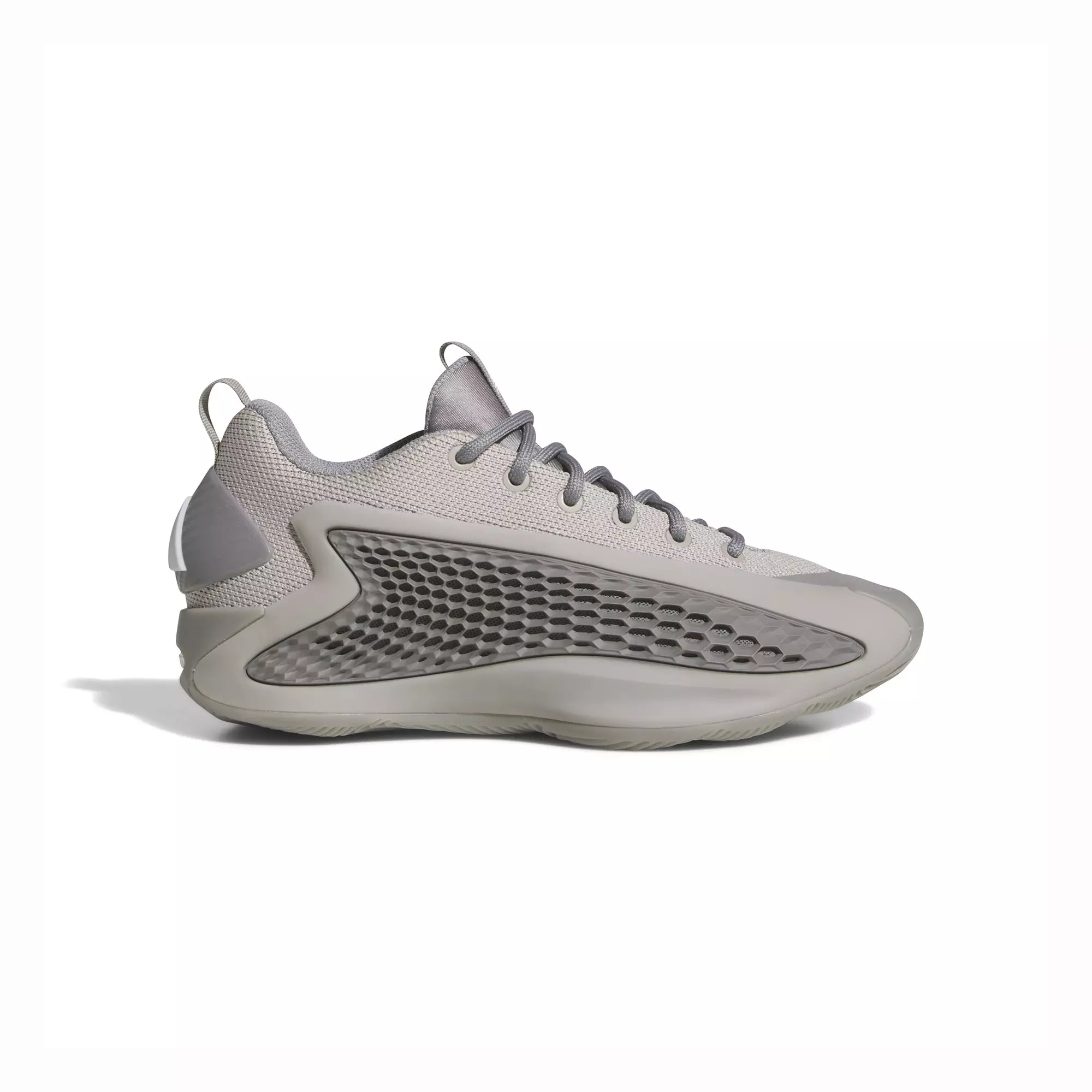 adidas Anthony Edwards 1 "Metal Grey" Grade School Kids' Basketball Shoe - METAL GREY/WHITE