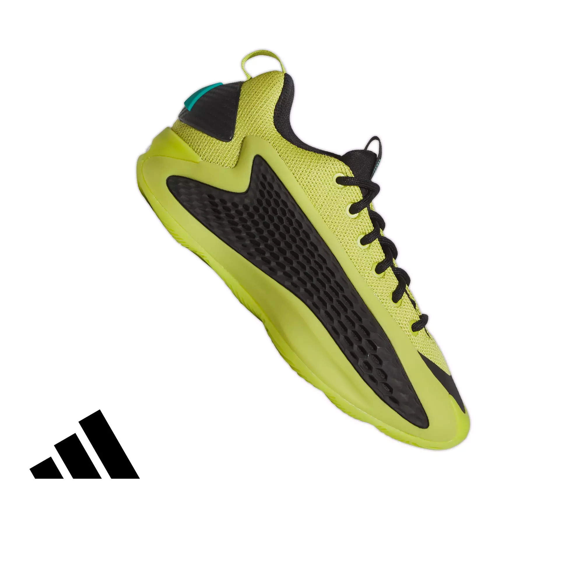 adidas ​Anthony Edwards 1​ "Preloved Lime" Grade School Kids' Basketball Shoe - BLACK/LIME