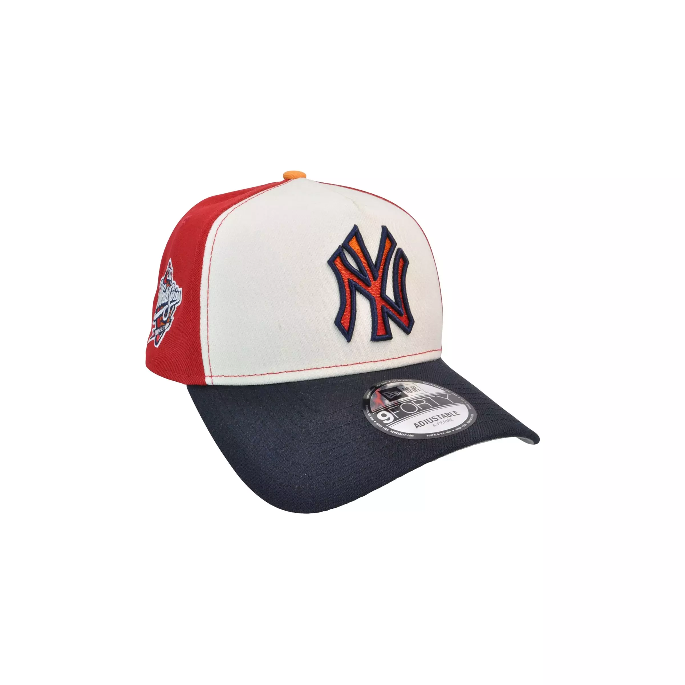 New Era New York Yankees 9FORTY Pinwheel Snapback Hat-Red/Navy/Sail - NAVY/RED