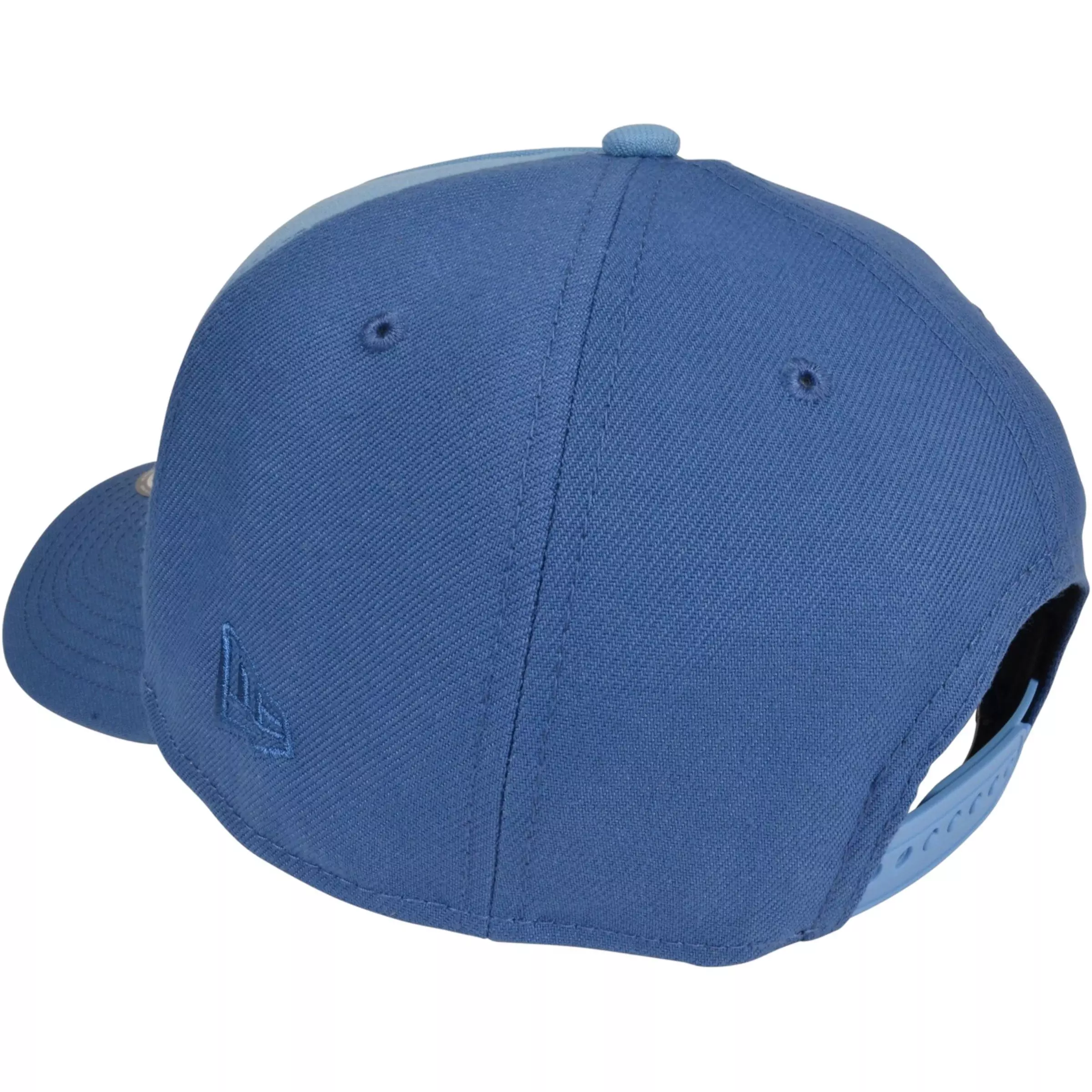 New Era Atlanta Braves 9FORTY Script Snapback Hat-Blue/Light Blue - BLUE/LT BLUE