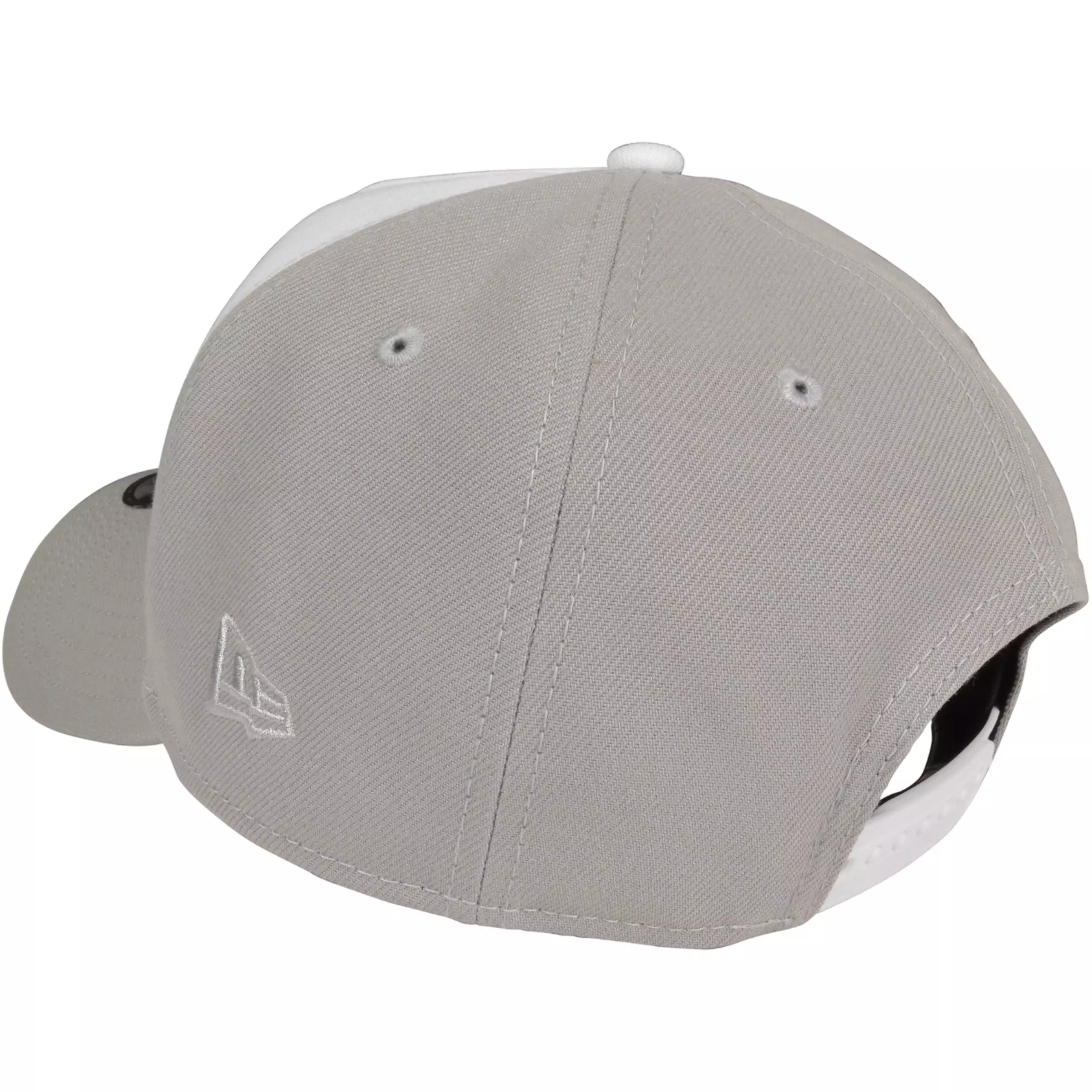 New Era New York Yankees 9FORTY Script Snapback Hat-White/Grey - WHITE/GREY