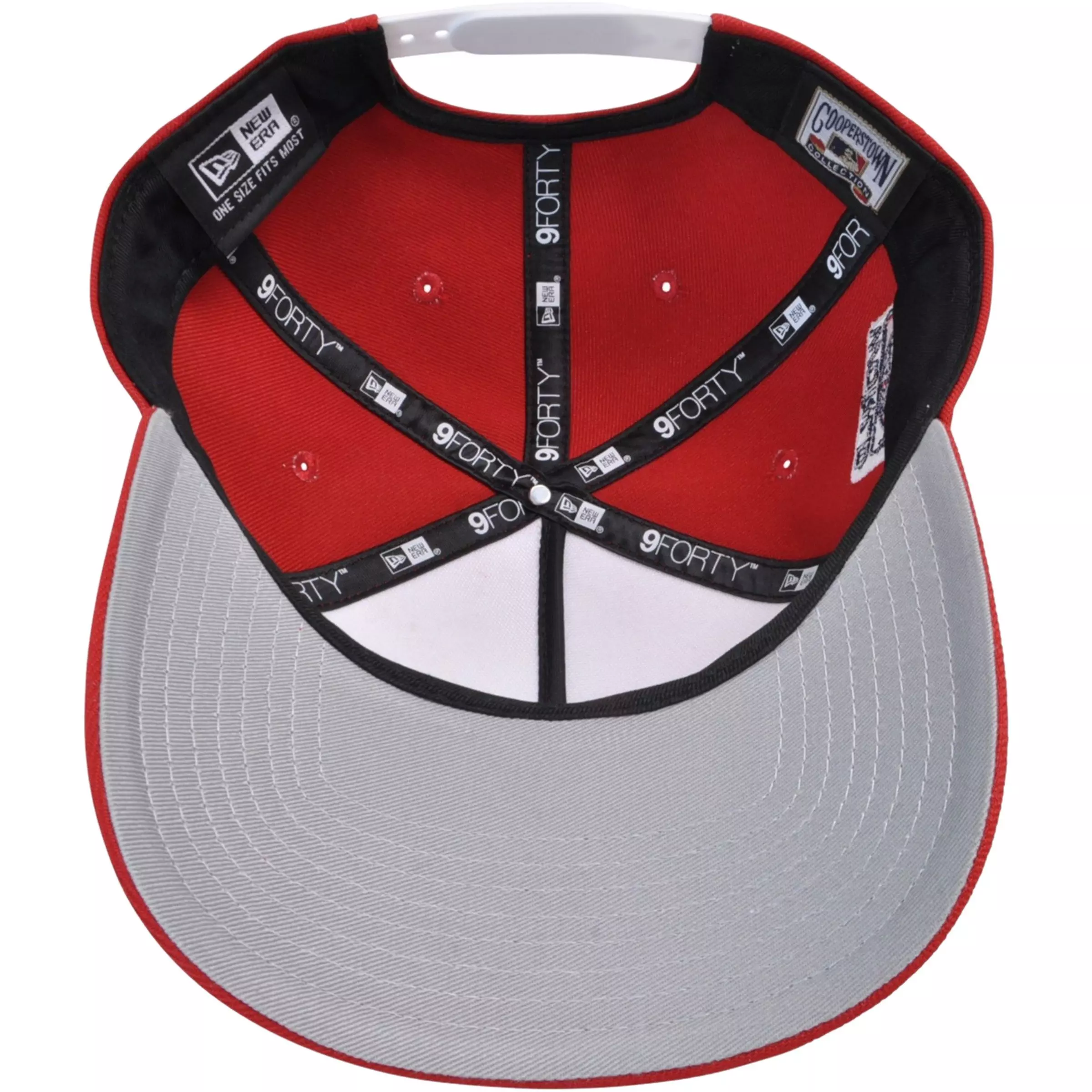 New Era St. Louis Cardinals 9FORTY Script Snapback Hat-White/Red - WHITE/RED