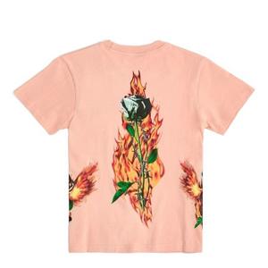 Reason Women's Flame & Roses Tee - Peach