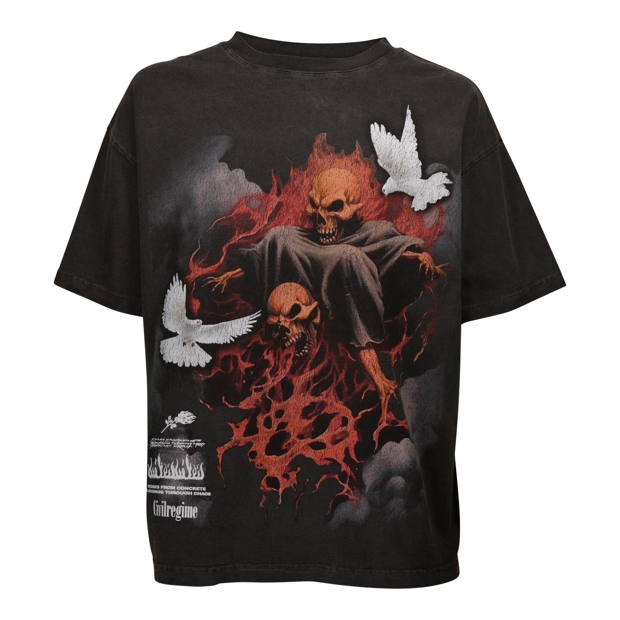 Civil Regime Men's Dystopic Rise Boxy SST Tee - BLACK Thumbnail View 1