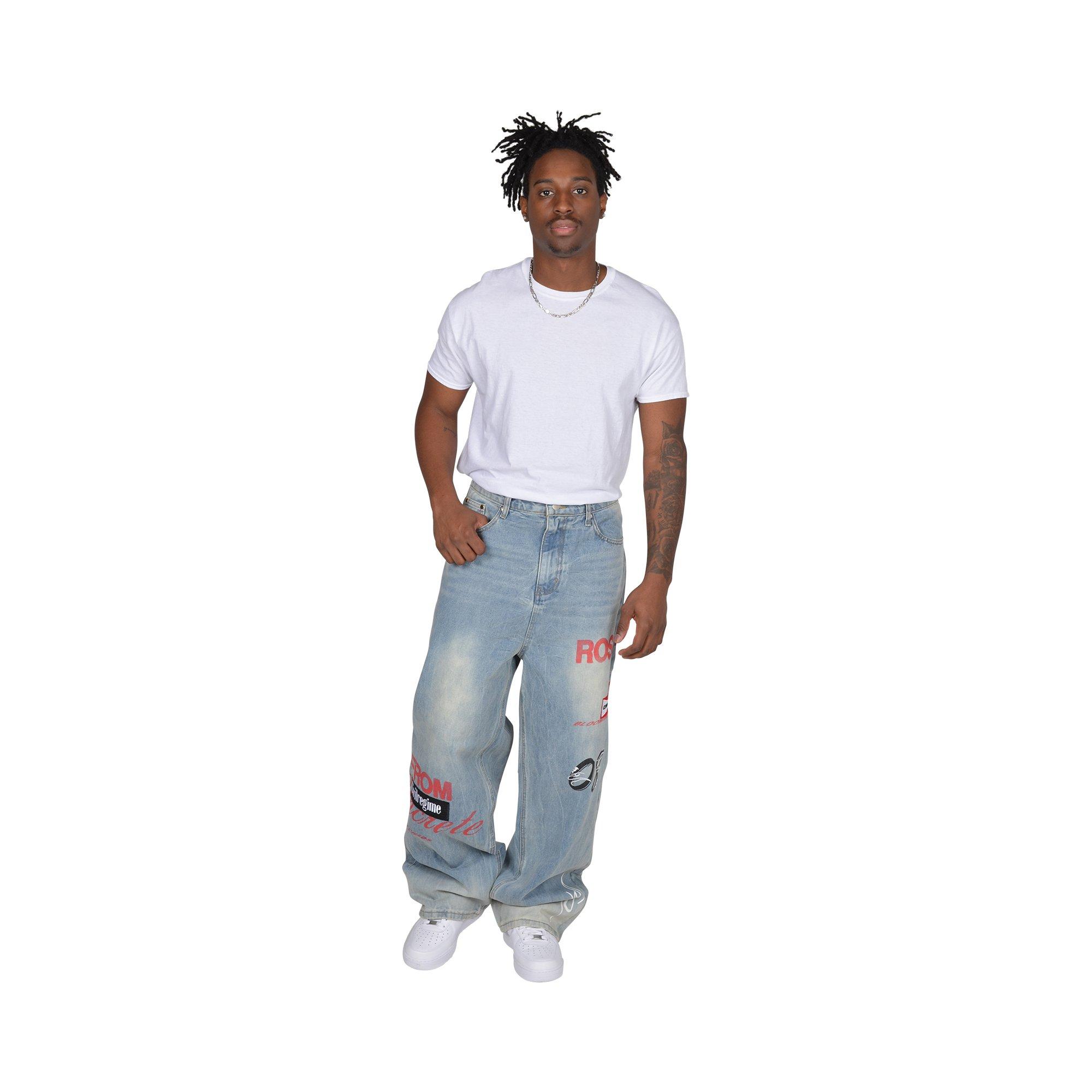 Civil Regime Men's First Gear Baggy Jeans - DENIM Thumbnail View 1