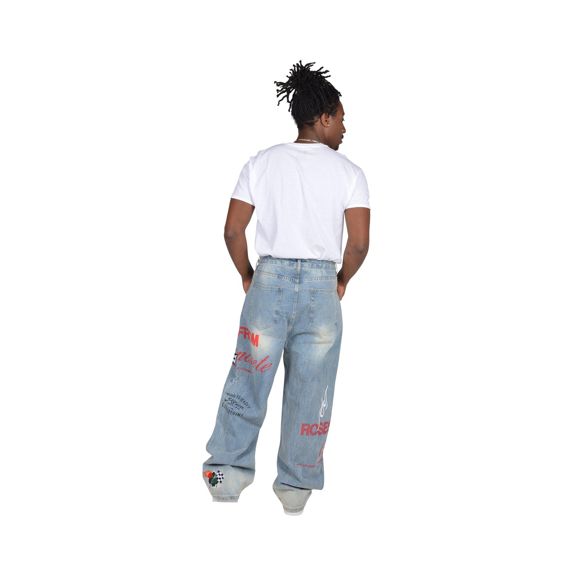 Civil Regime Men's First Gear Baggy Jeans - DENIM Thumbnail View 2