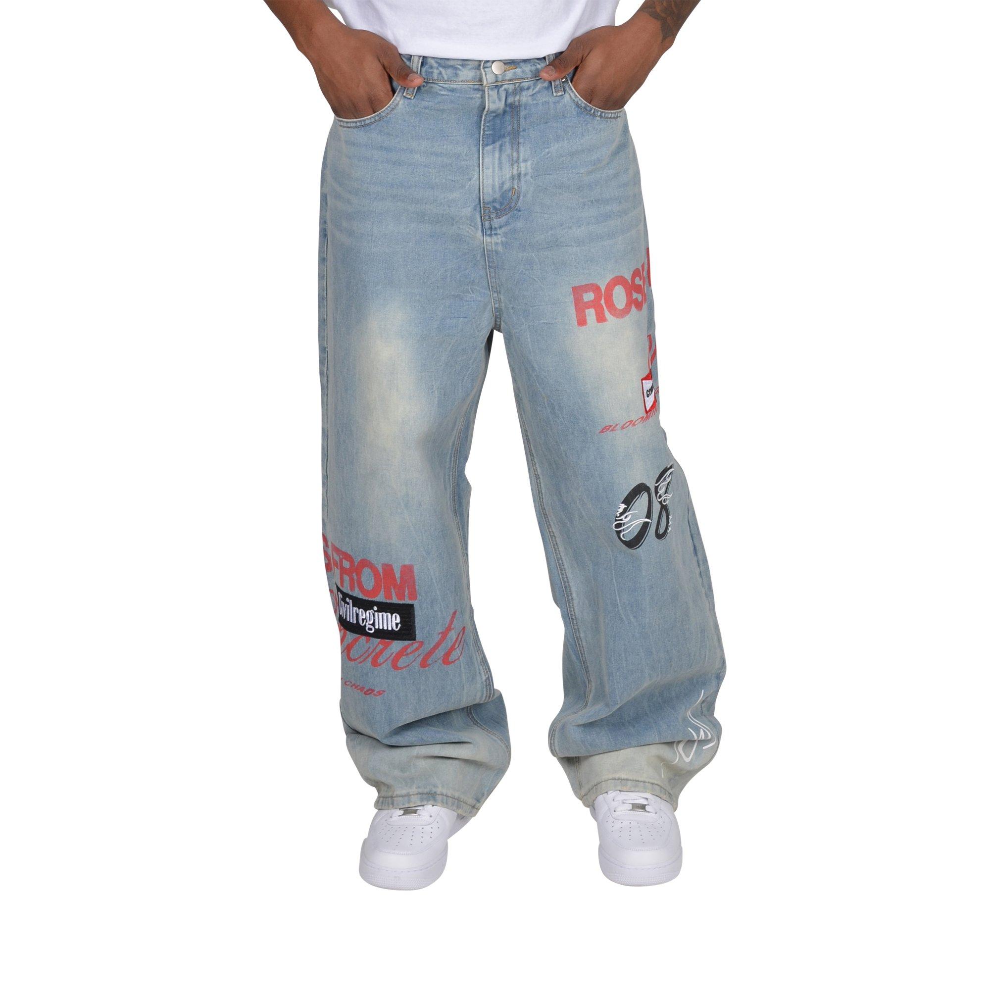 Civil Regime Men's First Gear Baggy Jeans - DENIM Thumbnail View 3