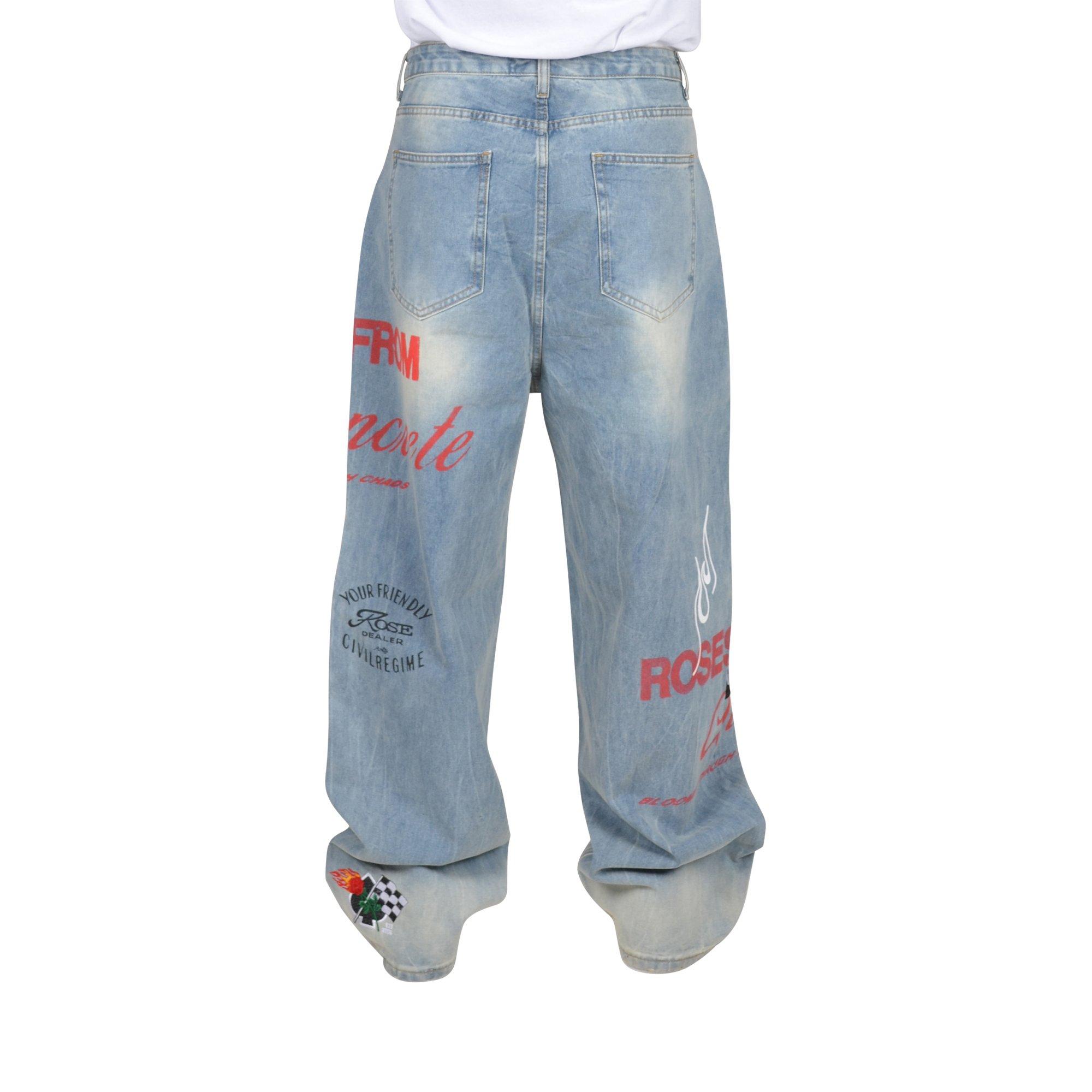 Civil Regime Men's First Gear Baggy Jeans - DENIM Thumbnail View 5