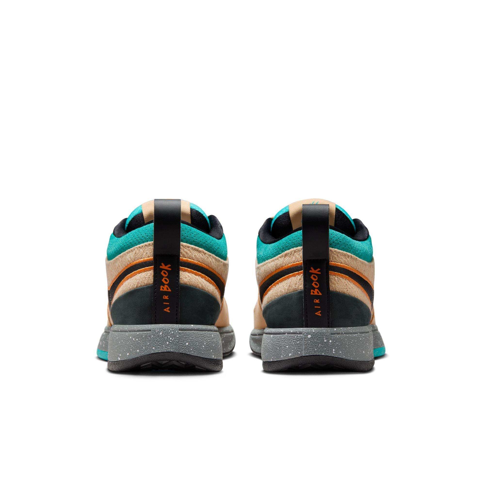 Nike Book 1 "Mowabb" Men's Basketball Shoe - SESAME/BLACK/BRIGHT MANDARIN Thumbnail View 9