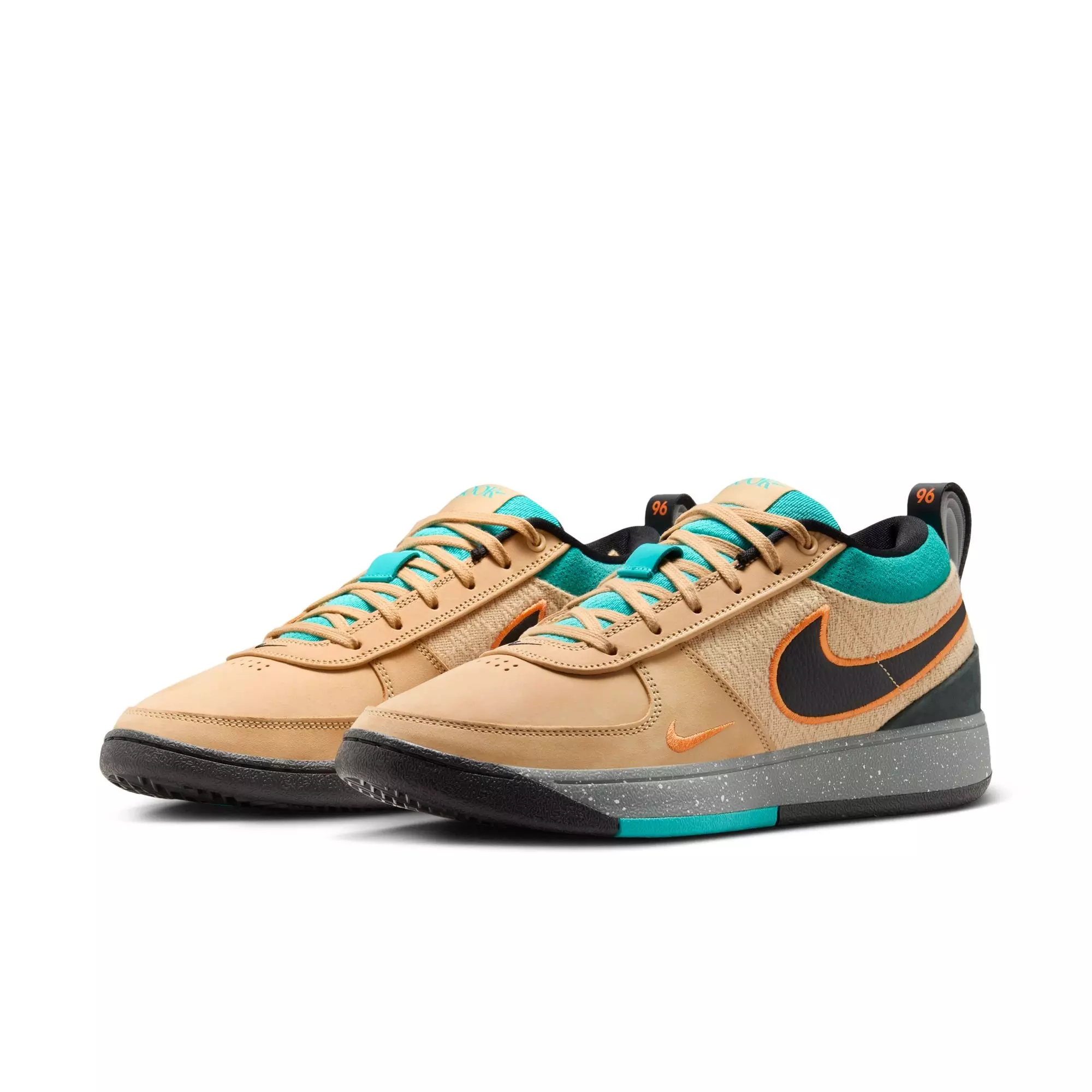 Nike Book 1 "Mowabb" Men's Basketball Shoe - SESAME/BLACK/BRIGHT MANDARIN