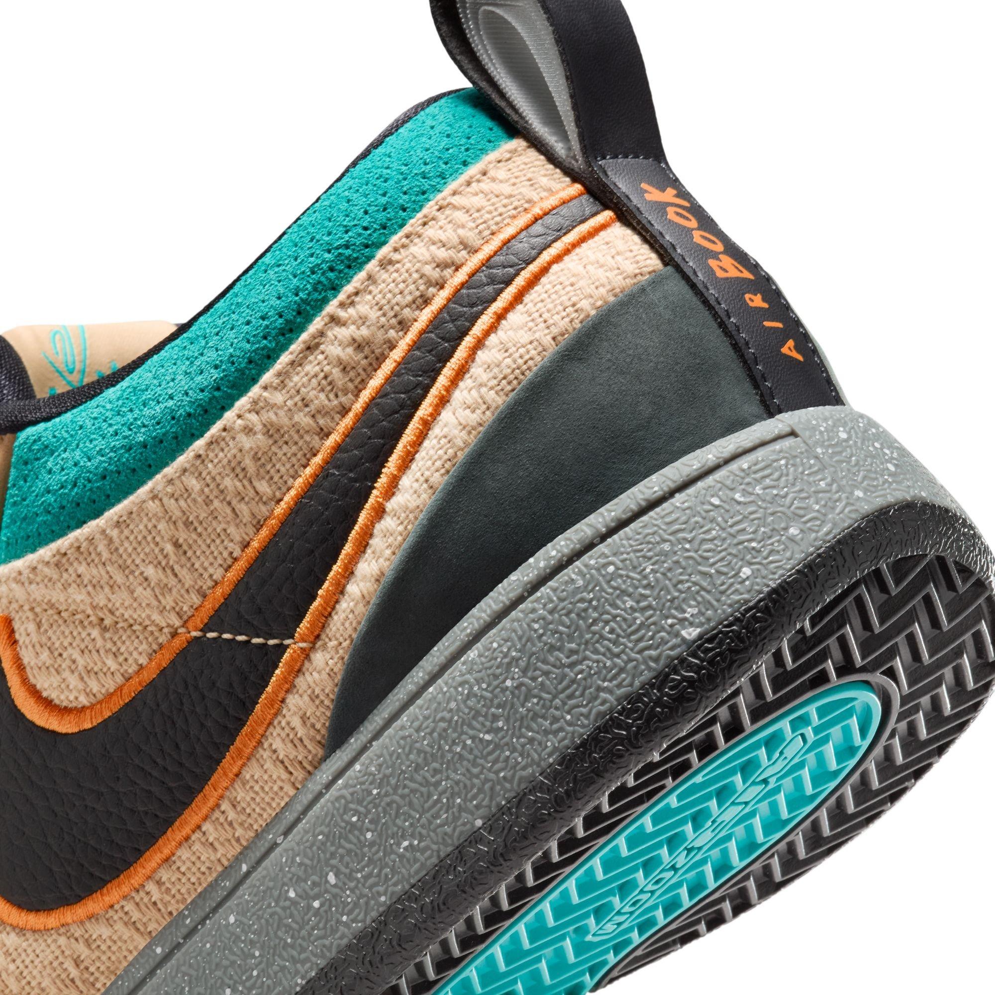 Nike Book 1 "Mowabb" Men's Basketball Shoe - SESAME/BLACK/BRIGHT MANDARIN Thumbnail View 5