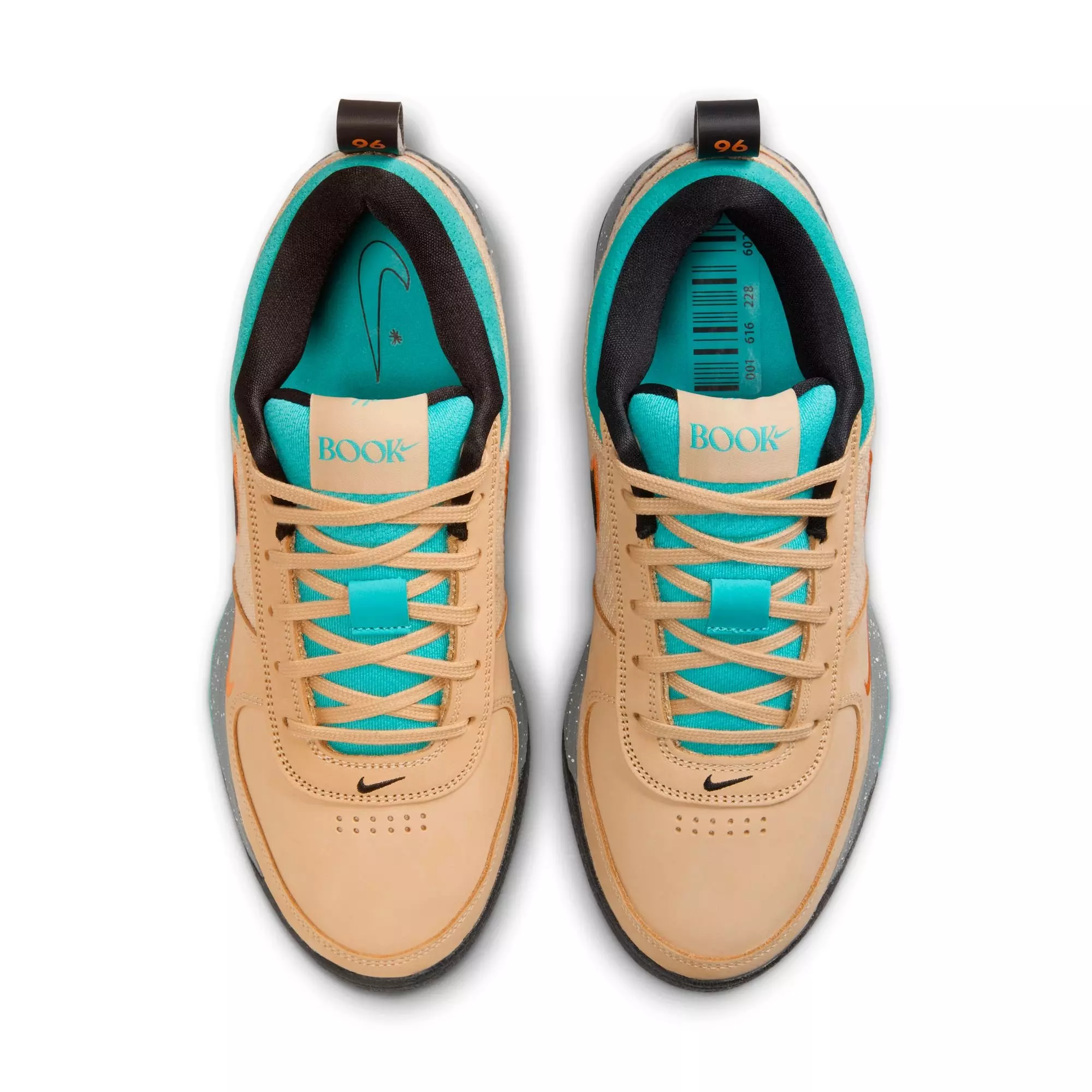 Nike Book 1 "Mowabb" Men's Basketball Shoe - SESAME/BLACK/BRIGHT MANDARIN