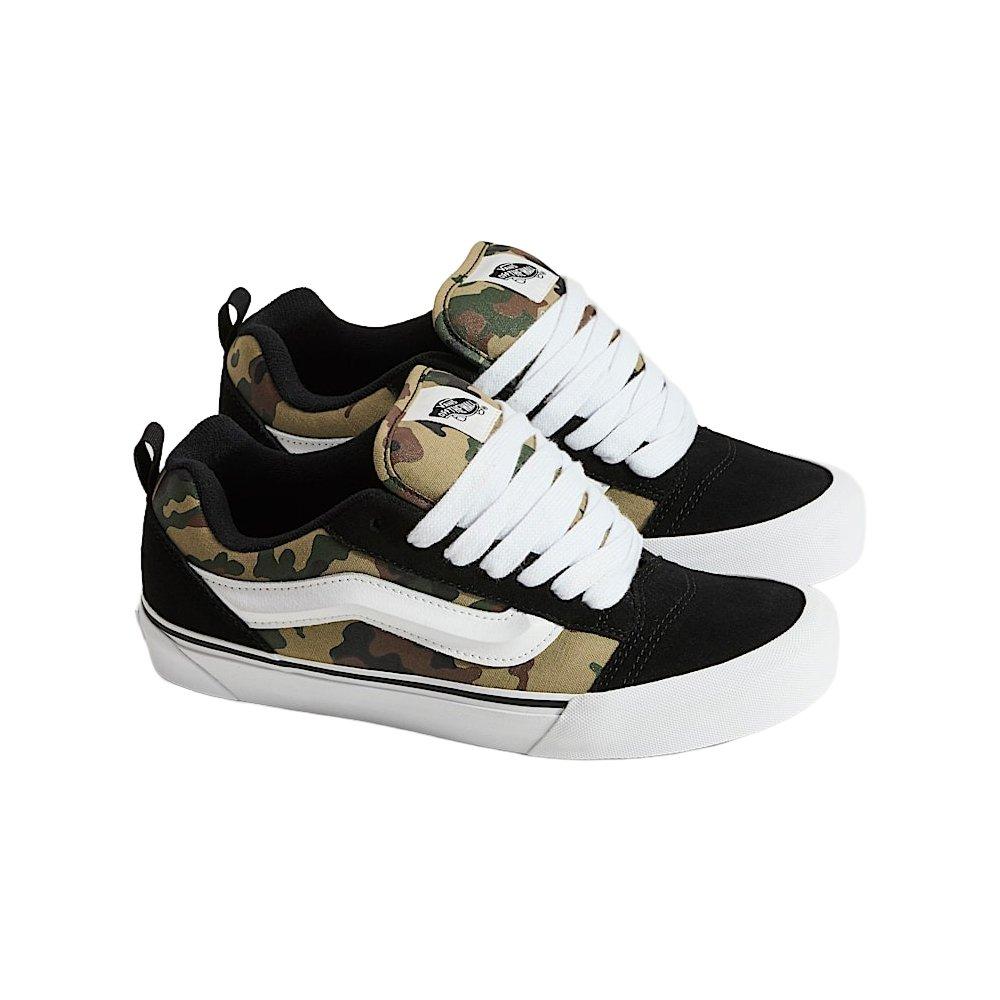 Vans Knu Skool Camo "Black/Green" Unisex Shoe - CAMO/BLACK Thumbnail View 3