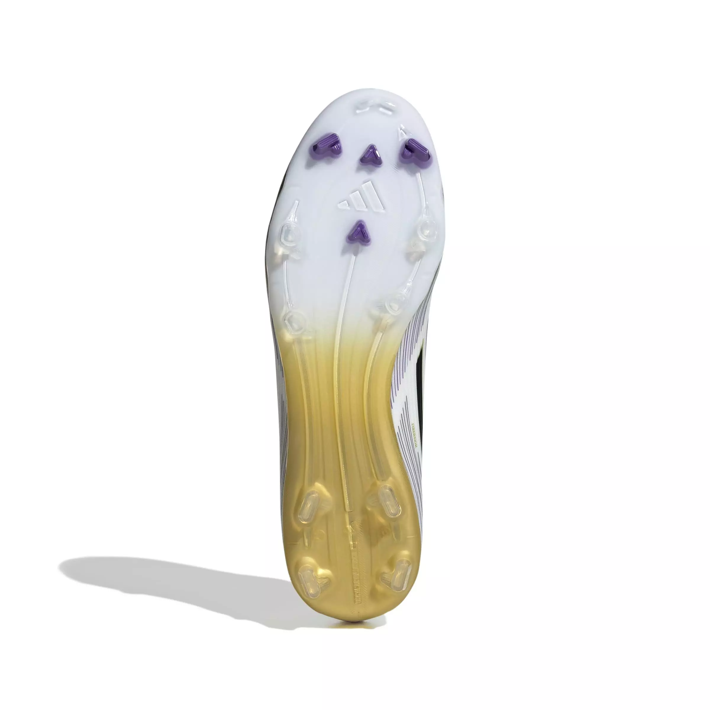 adidas F50 LEAGUE Firm Ground "White/Black/Gold" Soccer Cleat - WHITE/BLACK/GOLD