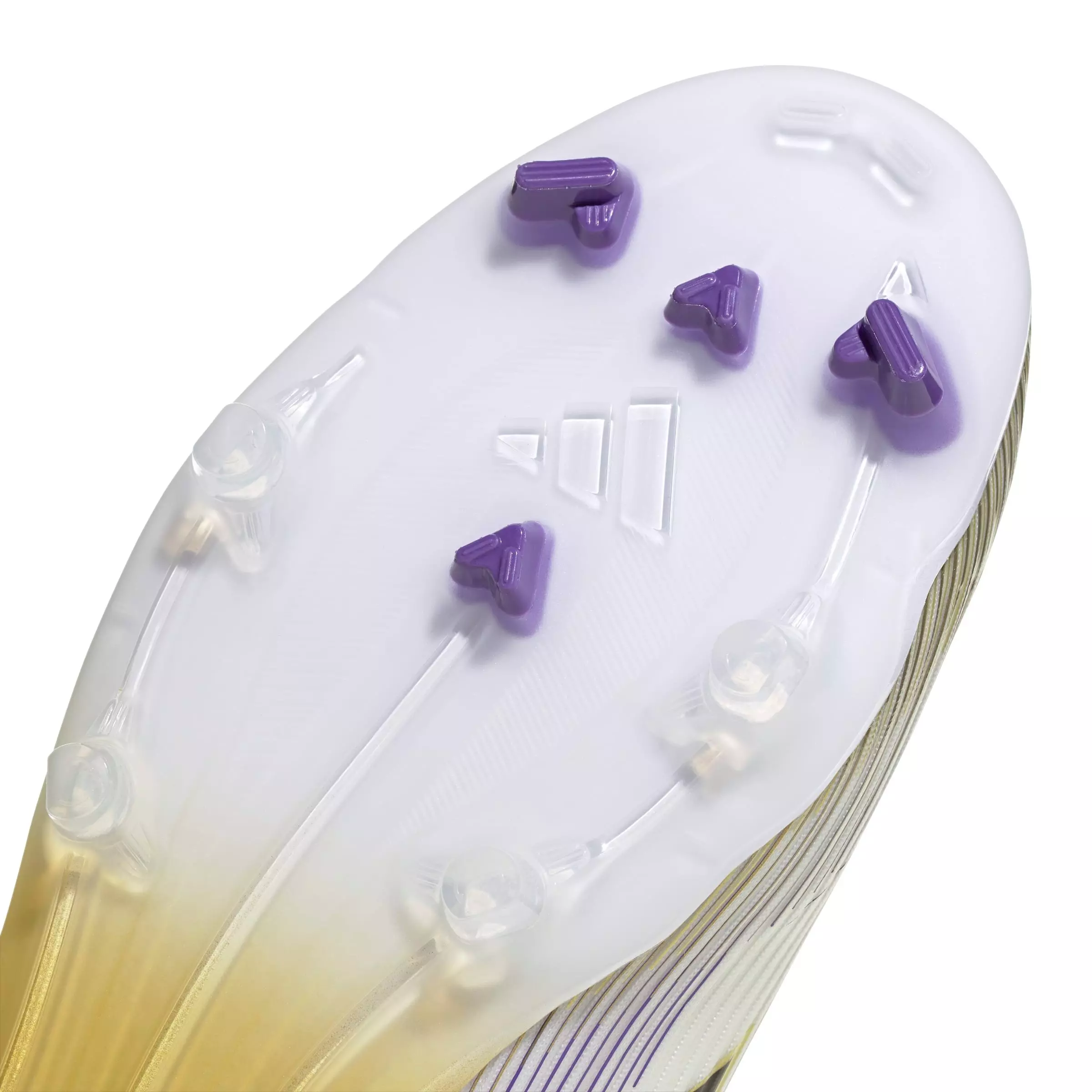 adidas F50 LEAGUE Firm Ground "White/Black/Gold" Soccer Cleat - WHITE/BLACK/GOLD