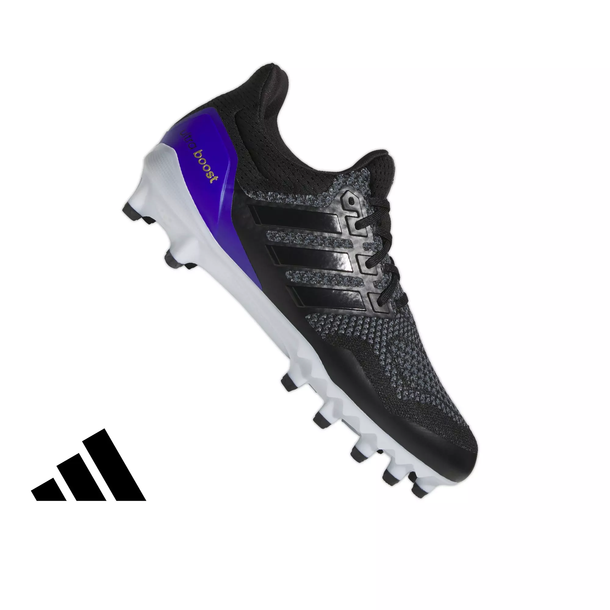 adidas Ultraboost "Black/Blue" Men's Football Cleat - BLACK/BLUE