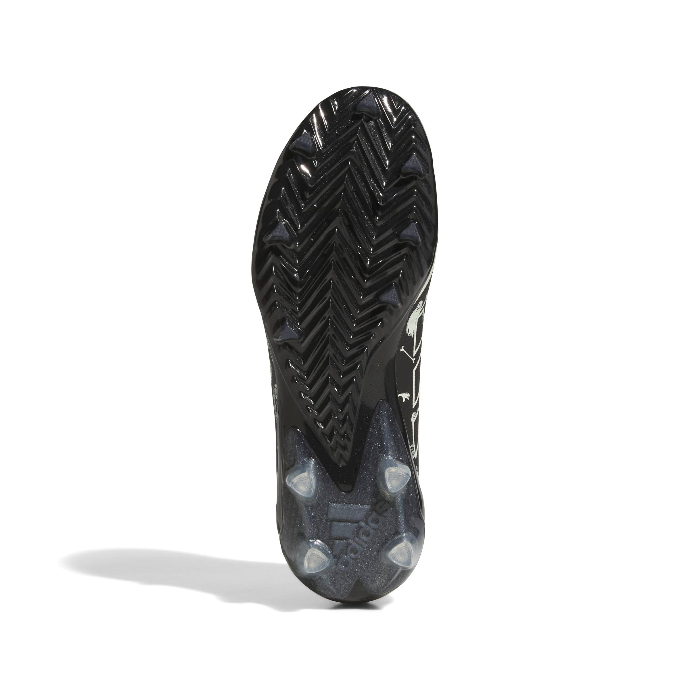 adidas Adizero Electric "Halloween" Men's Football Cleat - BLACK/WHITE Thumbnail View 10