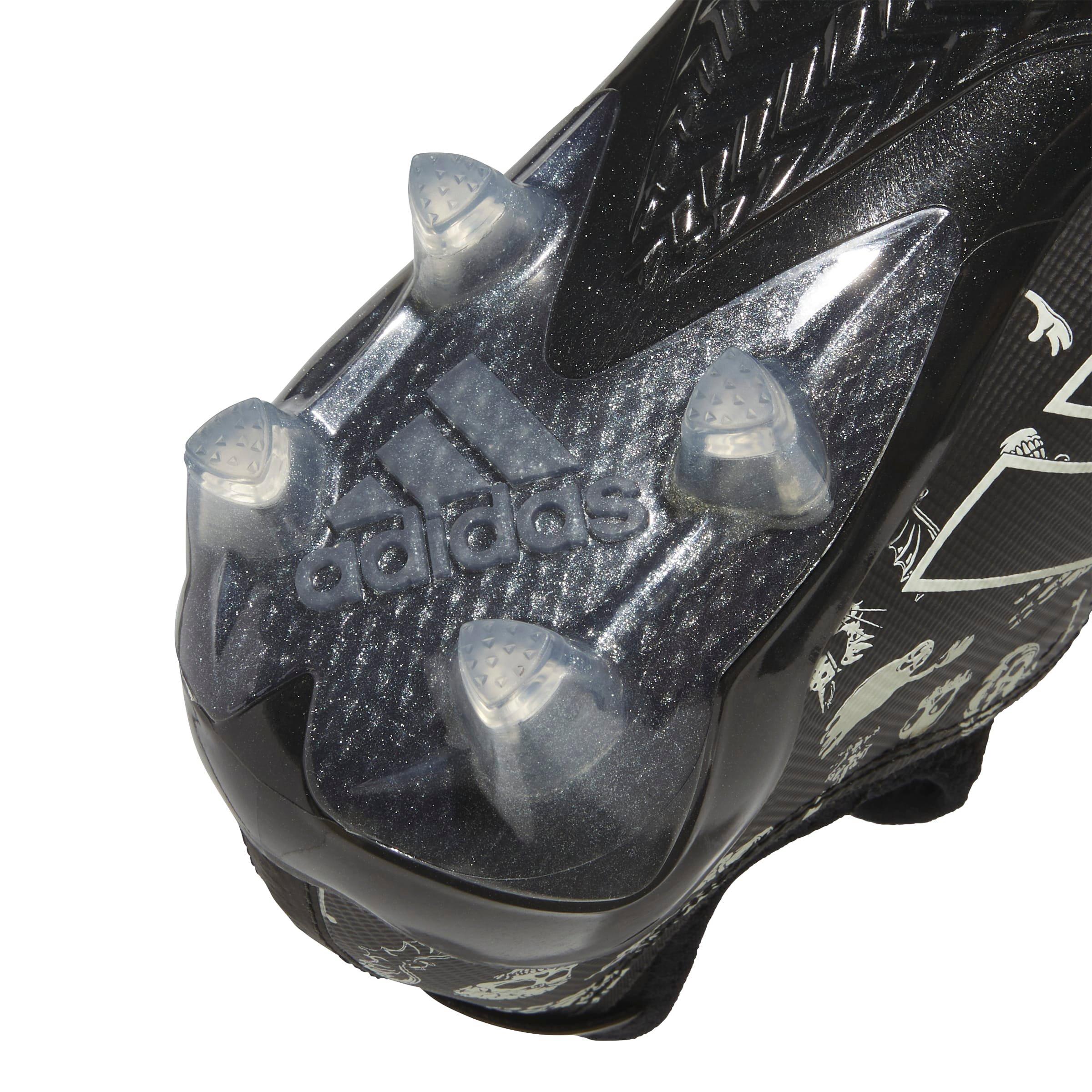 adidas Adizero Electric "Halloween" Men's Football Cleat - BLACK/WHITE Thumbnail View 4