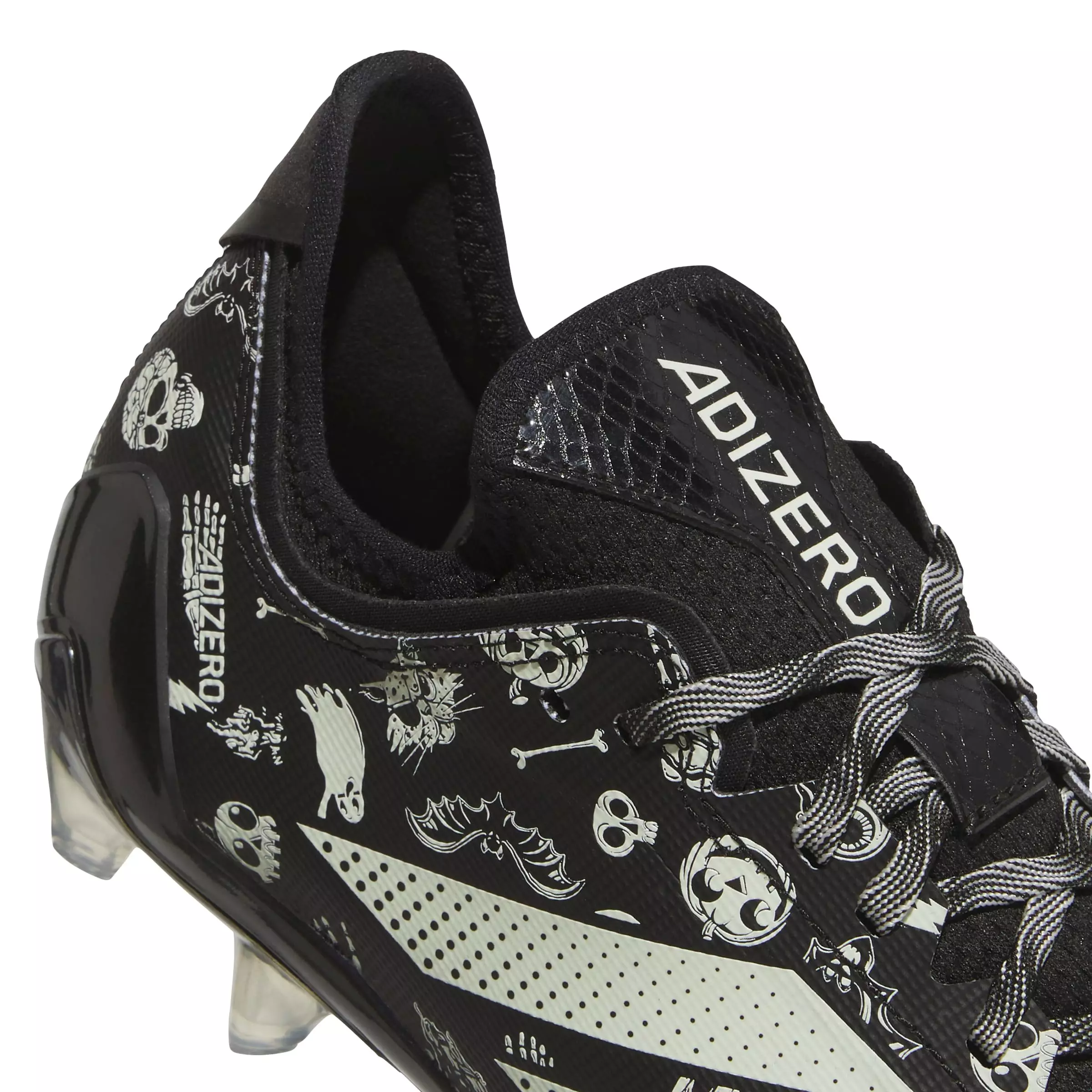 adidas Adizero Electric "Halloween" Men's Football Cleat - BLACK/WHITE