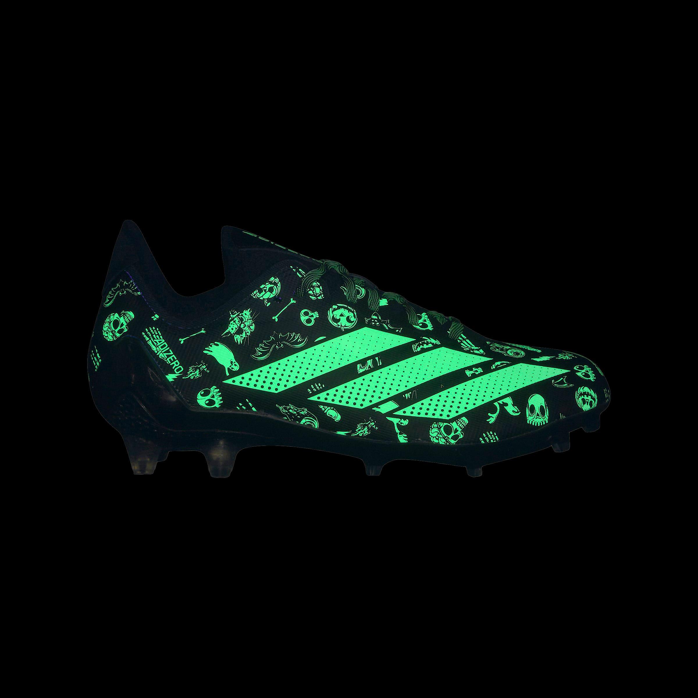 ADIDAS Adizero Electric.1 Football Cleats Mens 9.5‎ Halloween Glow In Dark adidas Adizero Electric Halloween Football Cleat | Hibbett main image 2