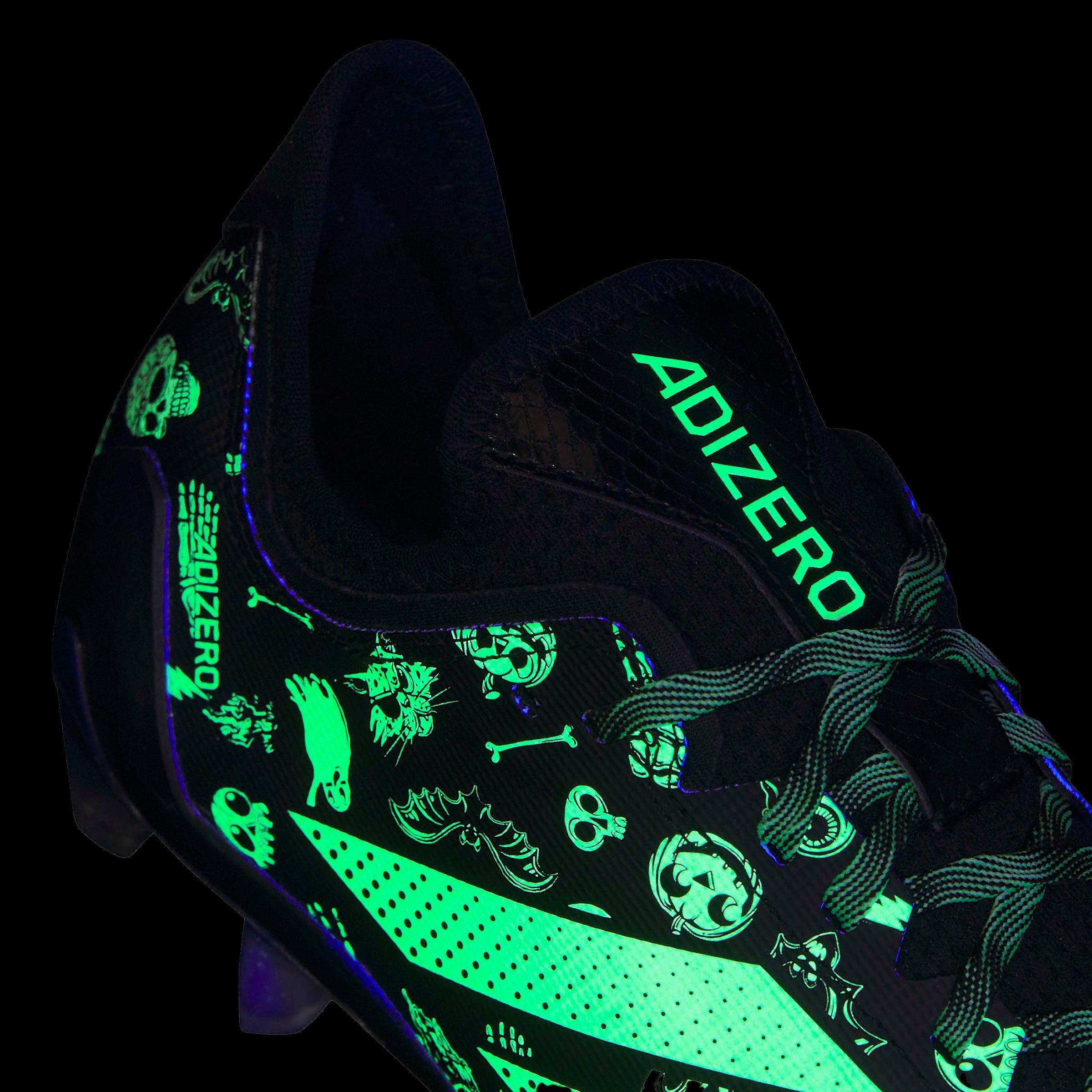 adidas Adizero Electric "Halloween" Men's Football Cleat - BLACK/WHITE Thumbnail View 7