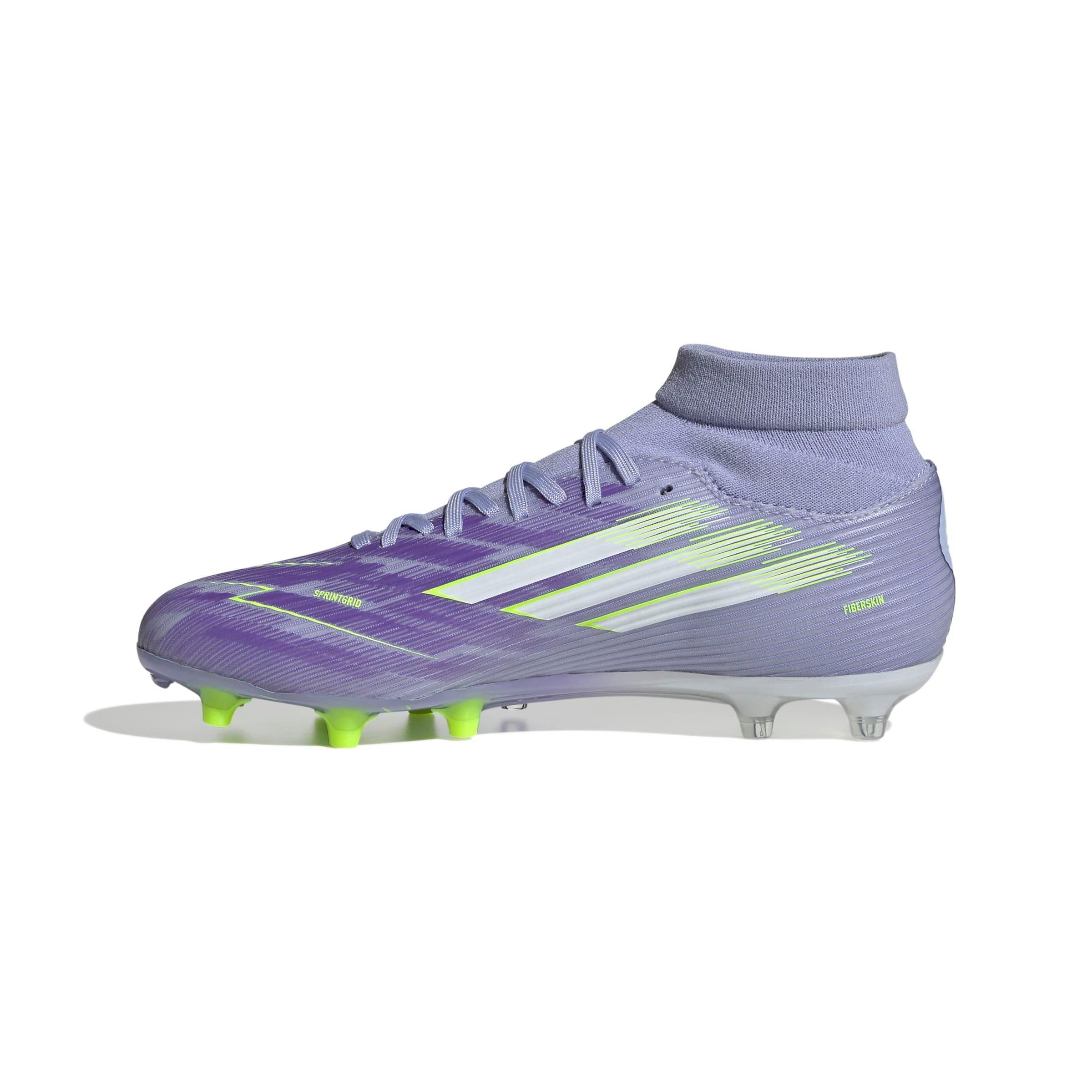 adidas F50 Sparkfusion League "Violet Tone" Women's Soccer Cleat - PURPLE/YELLOW Thumbnail View 6