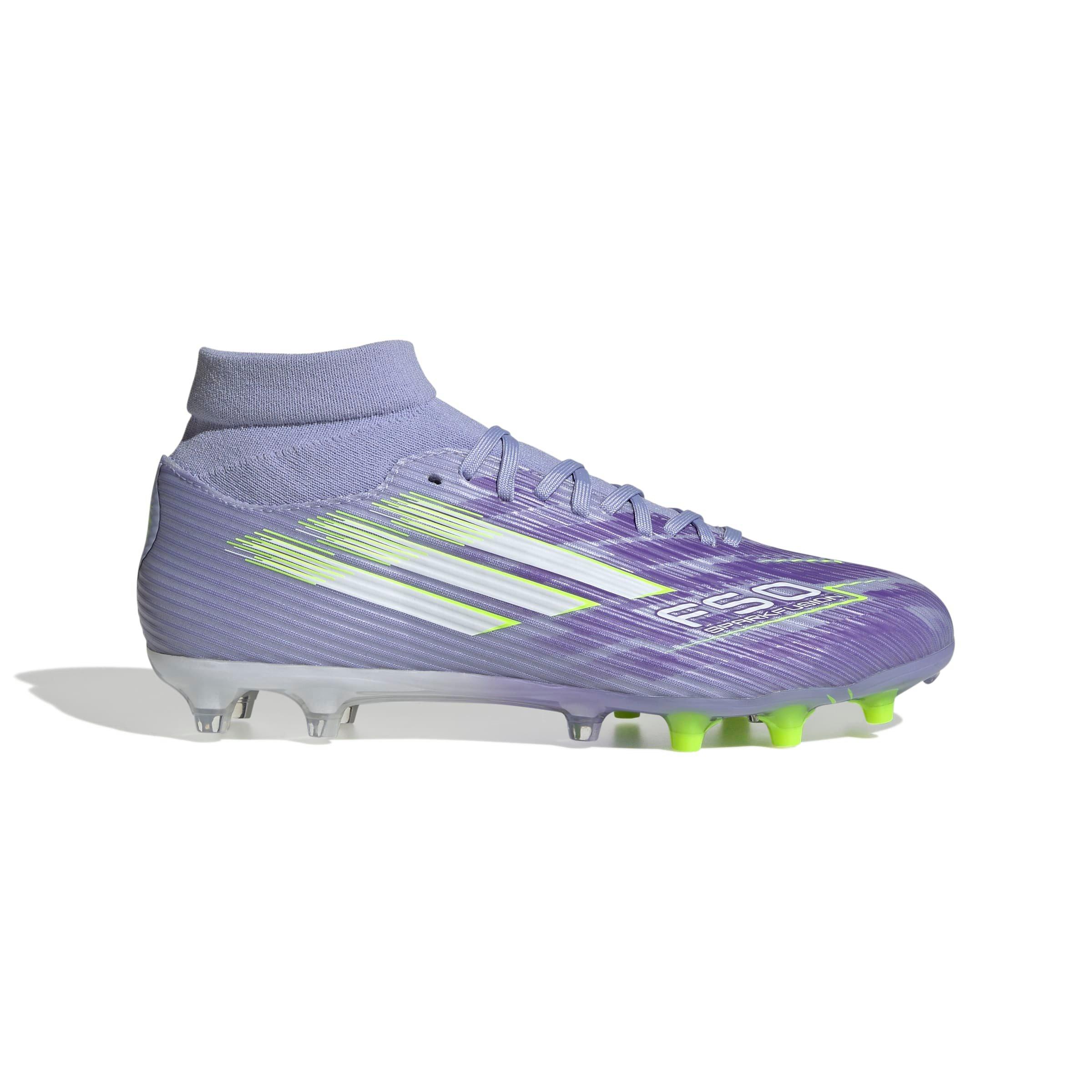 adidas F50 Sparkfusion League "Violet Tone" Women's Soccer Cleat - PURPLE/YELLOW Thumbnail View 1