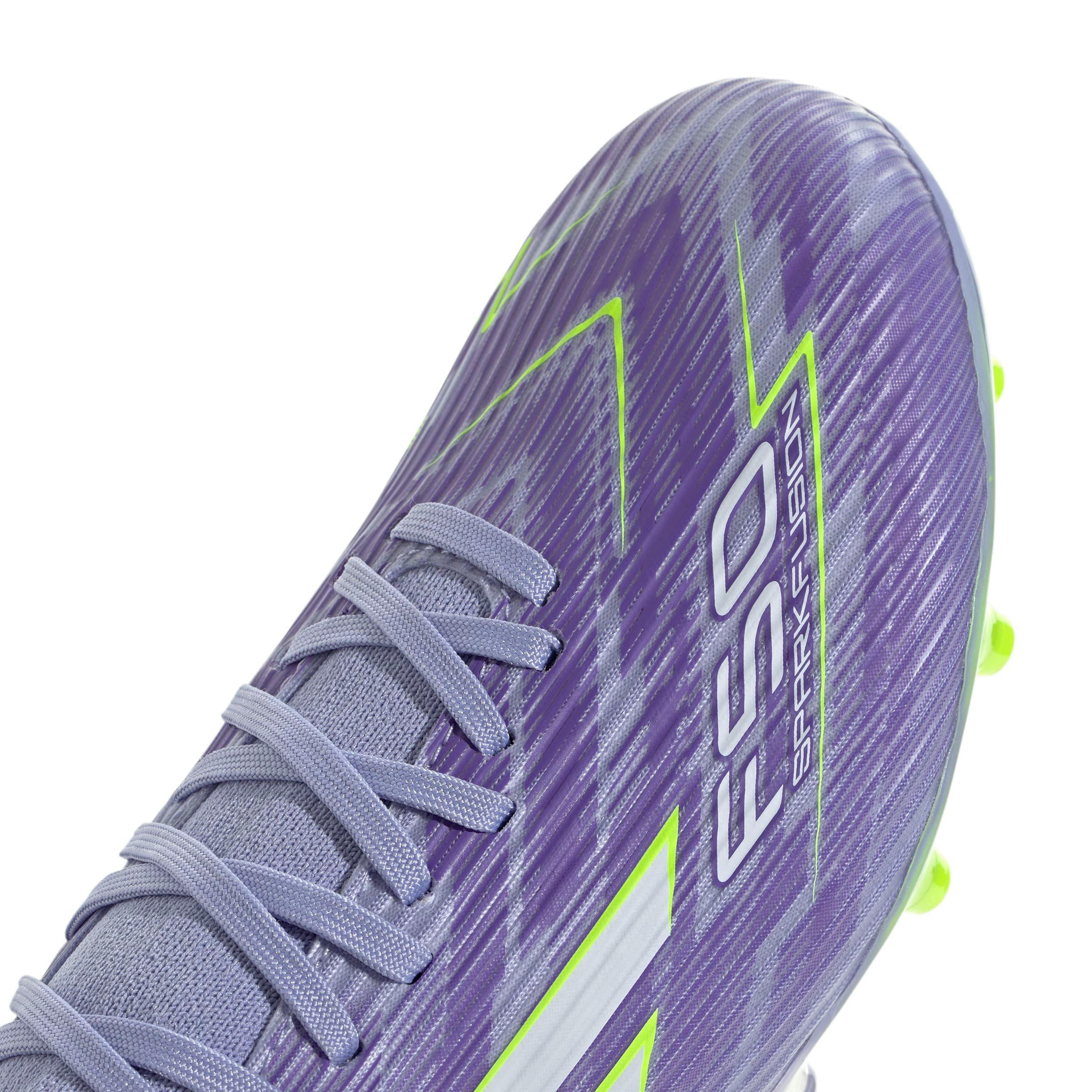 adidas F50 Sparkfusion League "Violet Tone" Women's Soccer Cleat - PURPLE/YELLOW Thumbnail View 5