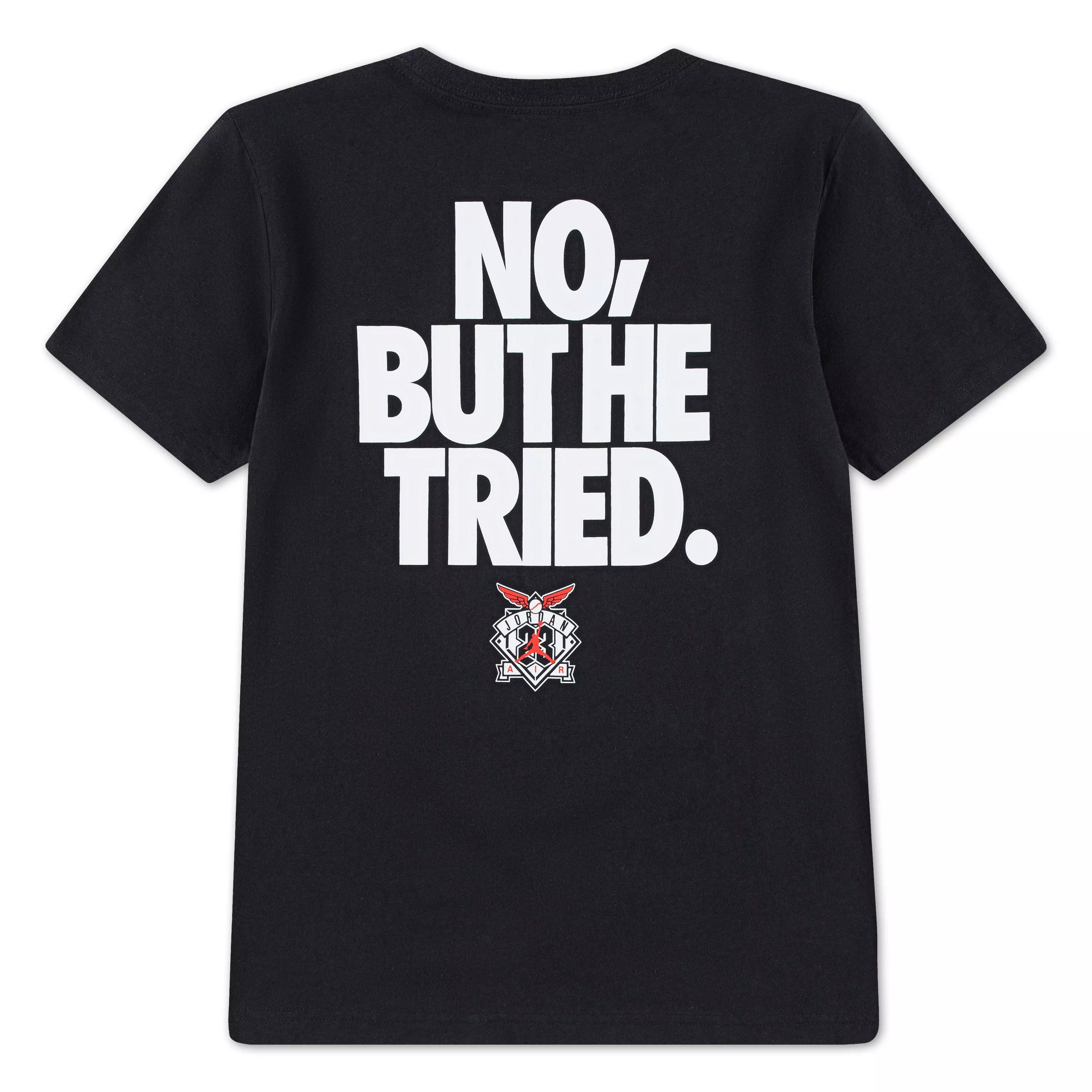 Jordan Big Boys' But He Tried Tee - DK GREY