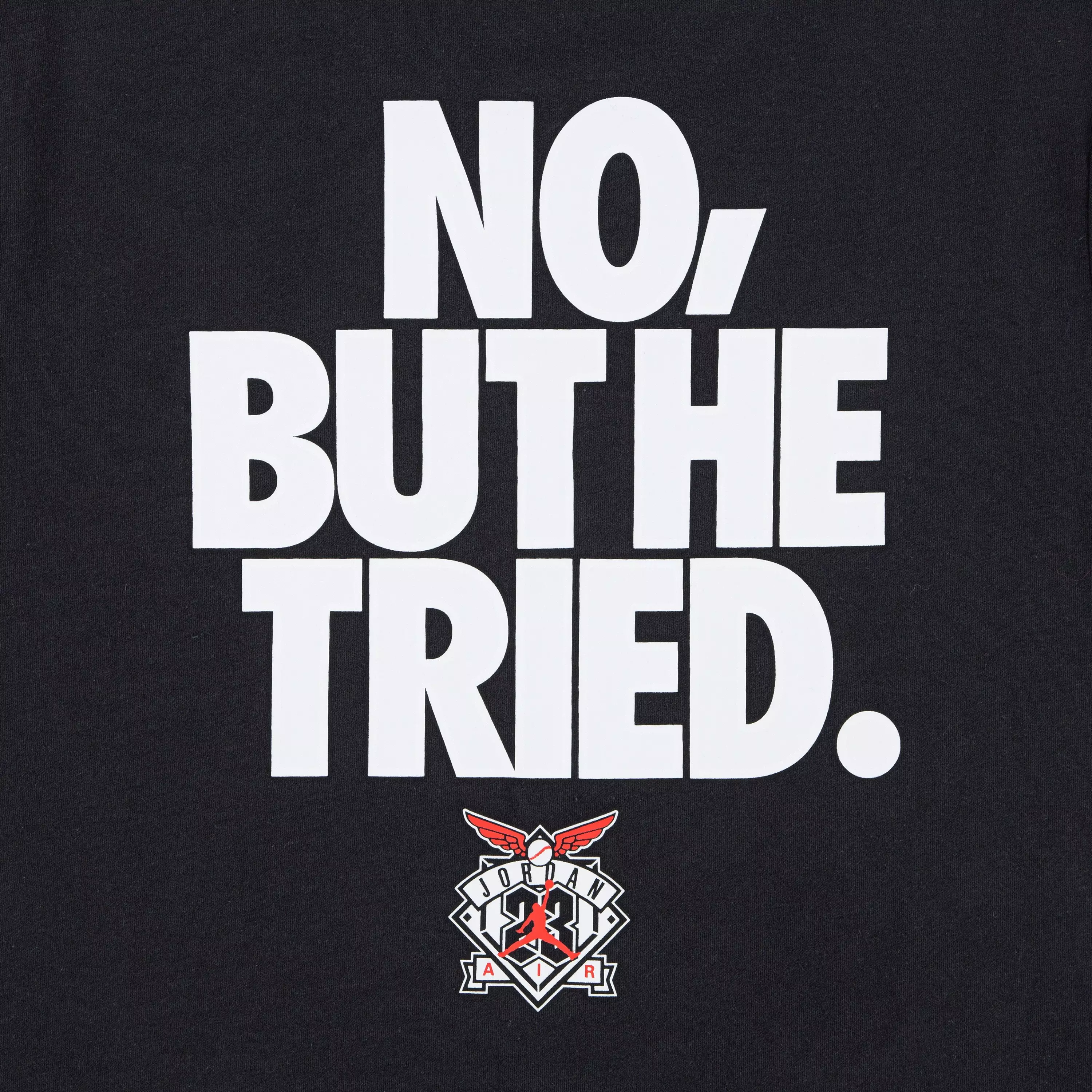 Jordan Big Boys' But He Tried Tee - DK GREY