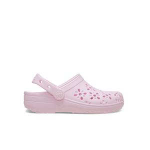 Crocs Classic Floral Cut-Out "Pink Milk" Grade School Girls' Clog