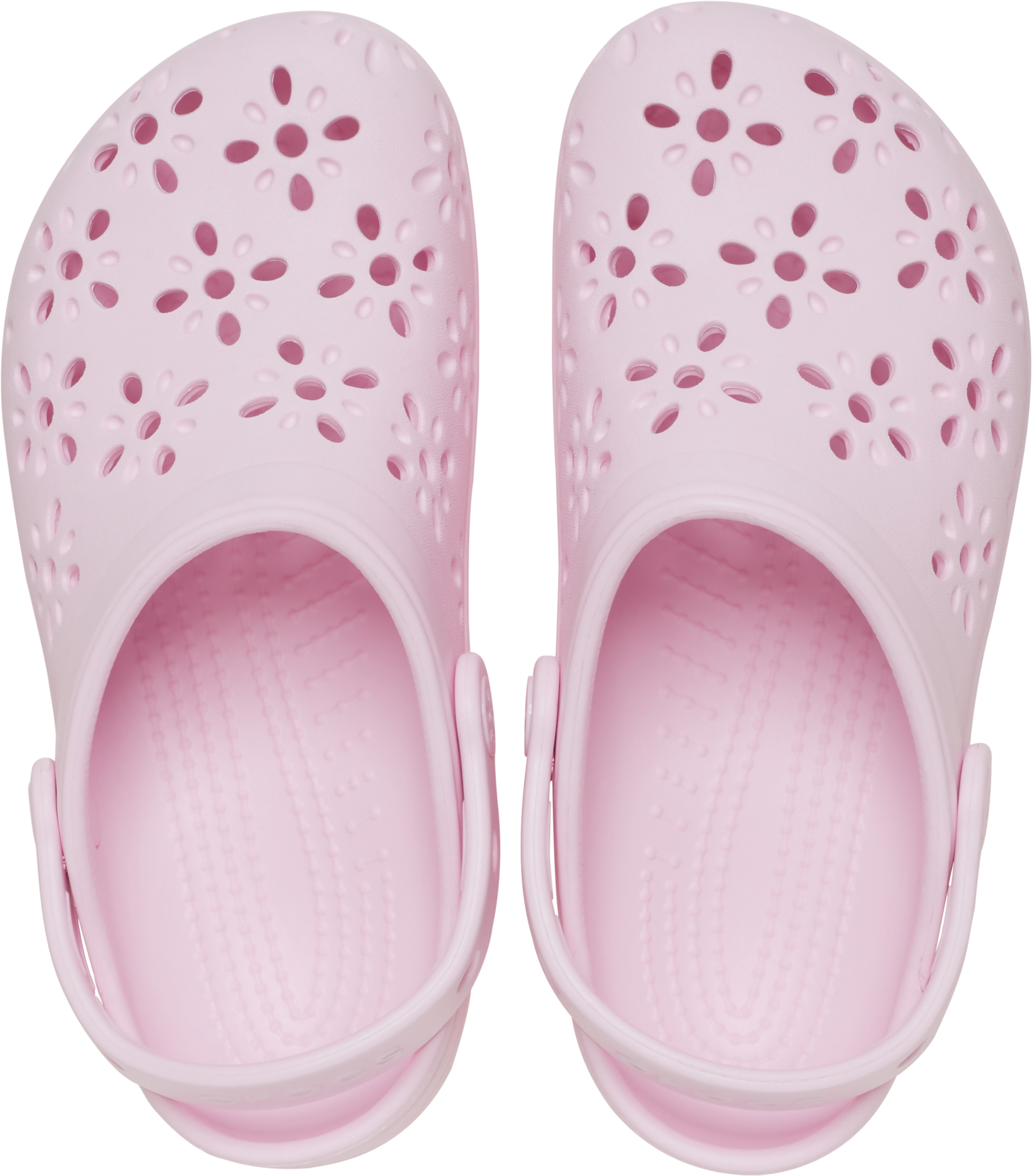 Crocs Classic Preschool Girls' "Pink Floral Cutout" Clog