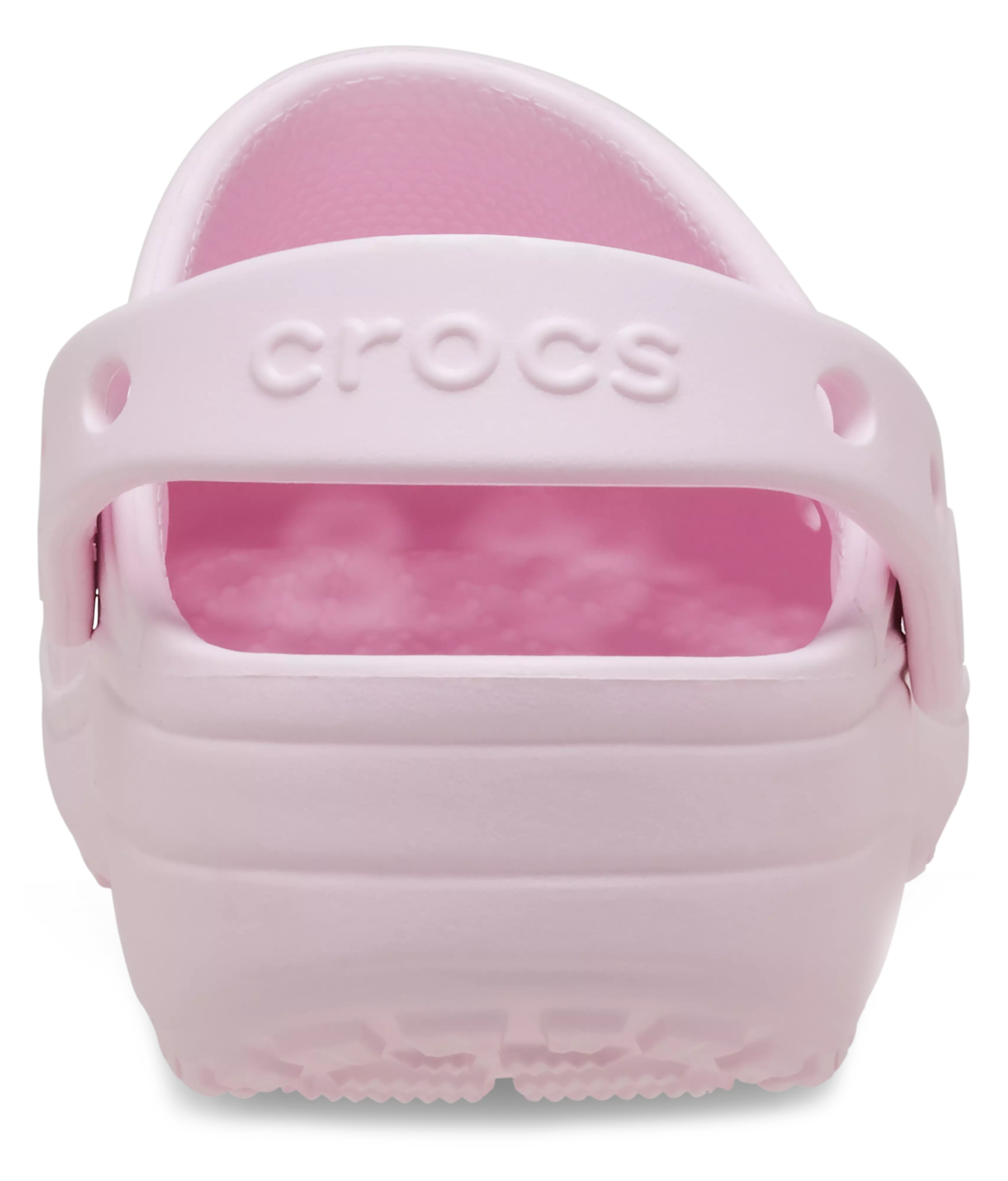 Crocs Classic "Pink Floral Cutout" Preschool Girls' Clog - PINK