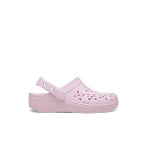 Crocs Classic "Pink Floral Cutout" Preschool Girls' Clog