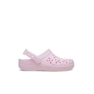 Crocs Classic "Pink Floral Cutout" Toddler Girls' Clog