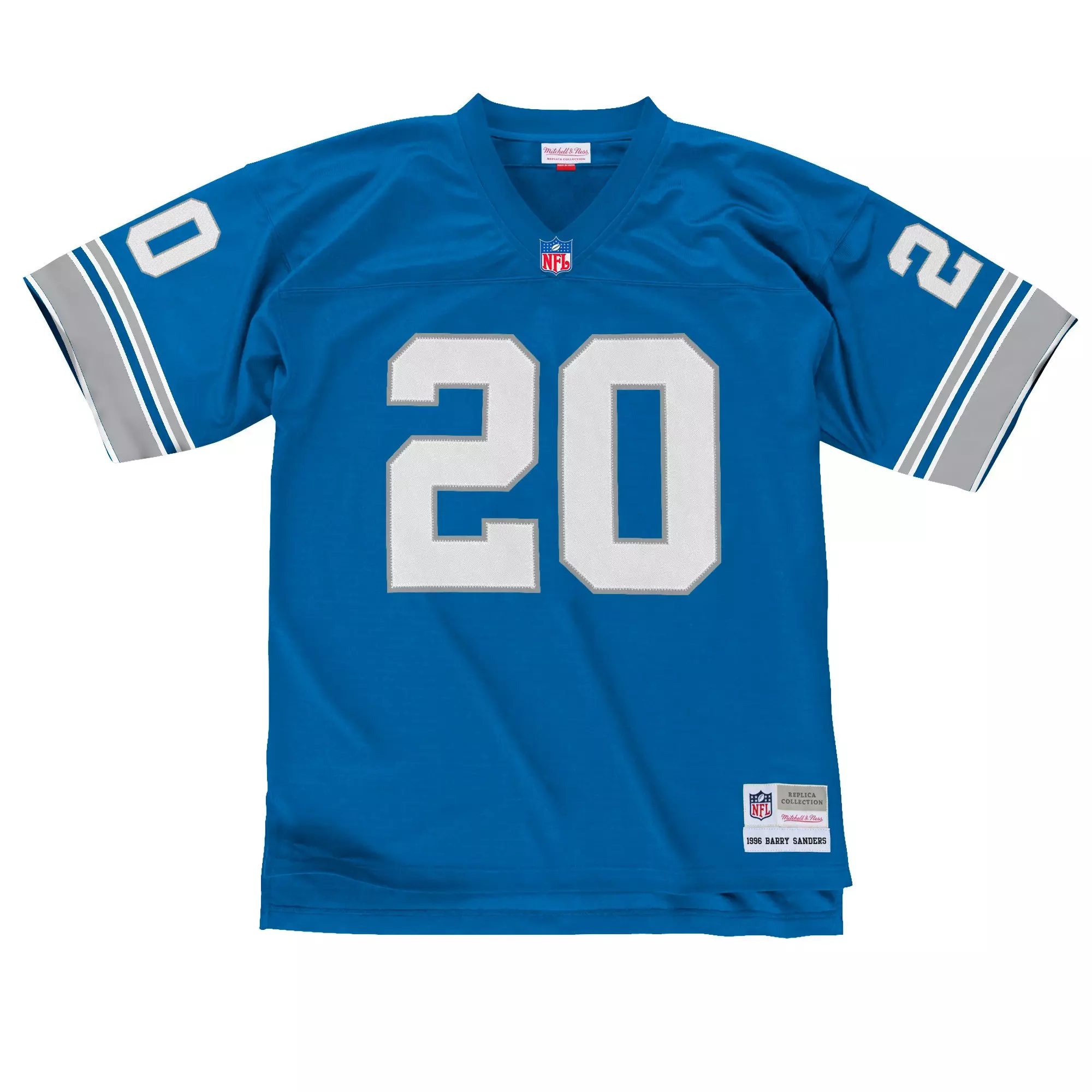 Mitchell & Ness Men's Detroit Lions Home Barry Sanders Jersey-Blue - BLUE