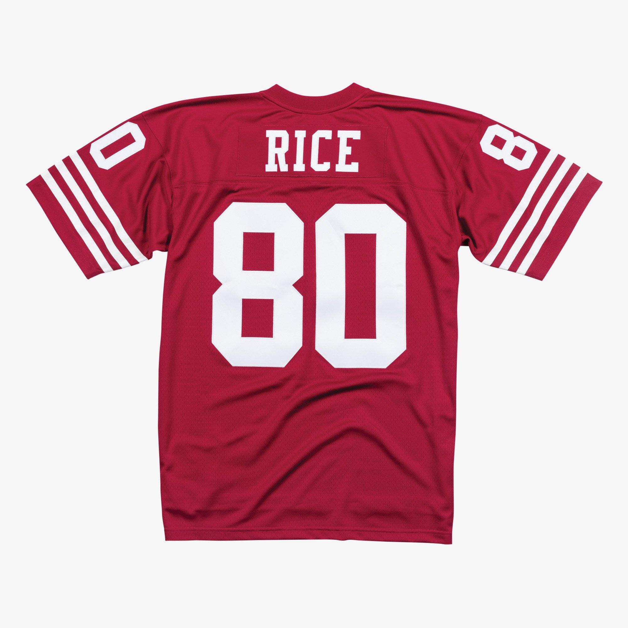 Maillot Réplique Rouge Signé Jerry Rice - San Francisco 49ers Mitchell & Ness - Collector