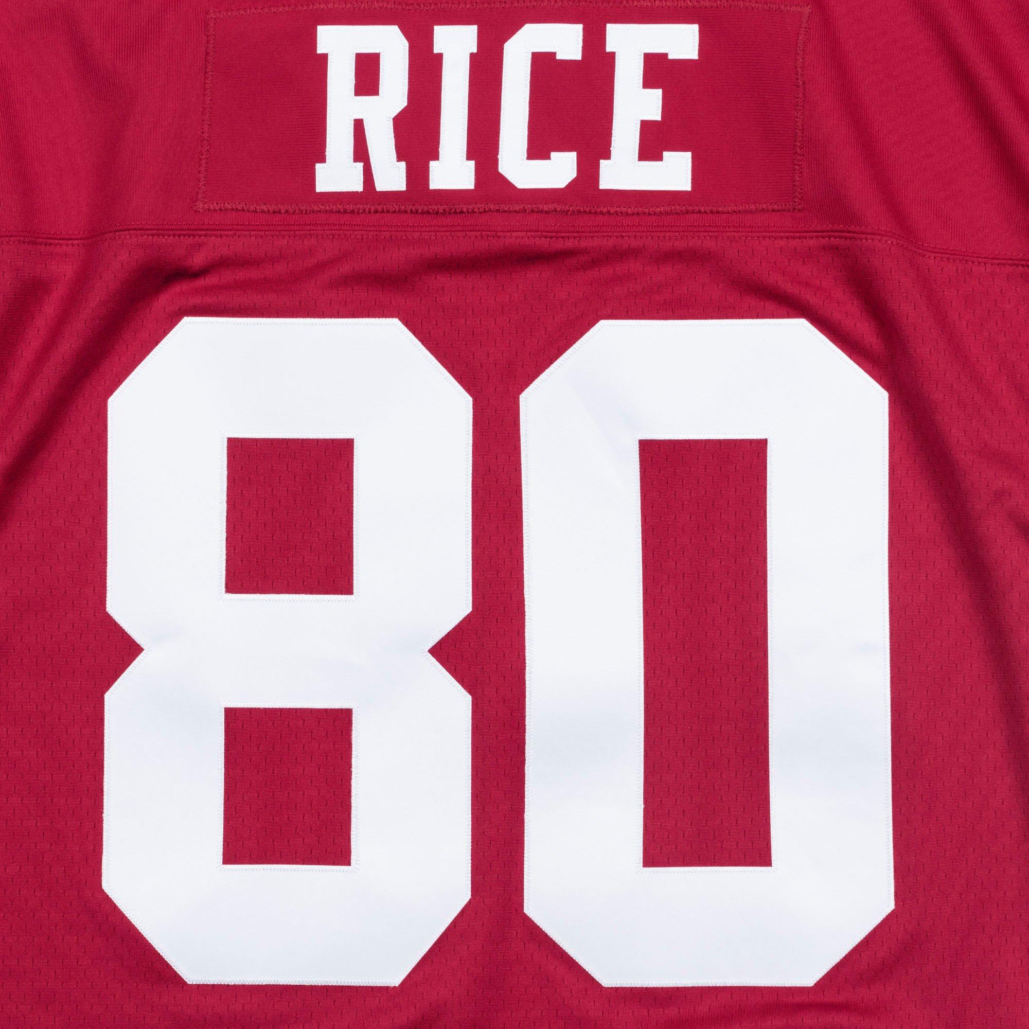 Mitchell & Ness Men's San Francisco 49ers Home Jerry Rice Jersey - Red - RED Thumbnail View 4
