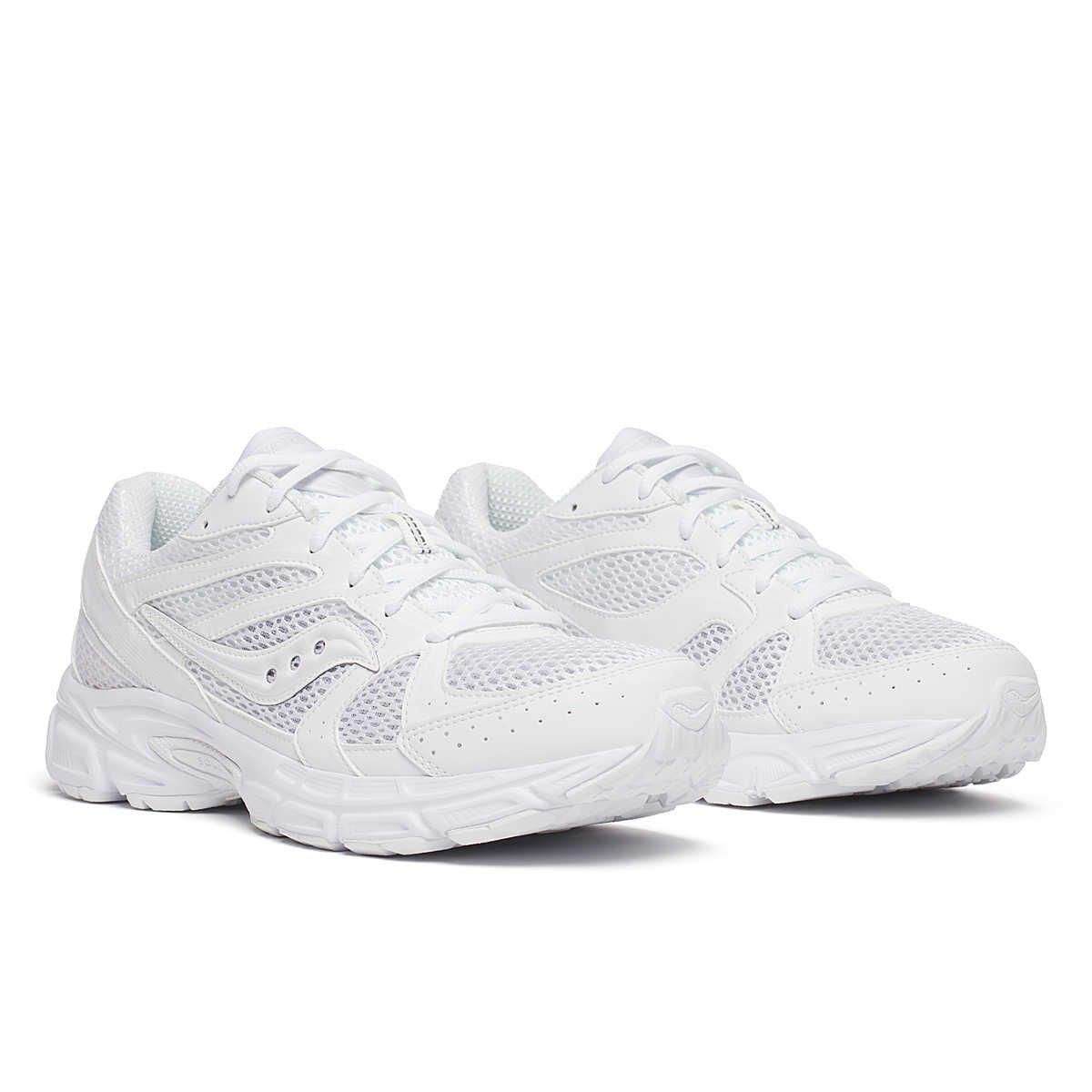 Saucony Ride Millennium "White" Unisex Shoe - WHITE Thumbnail View 3
