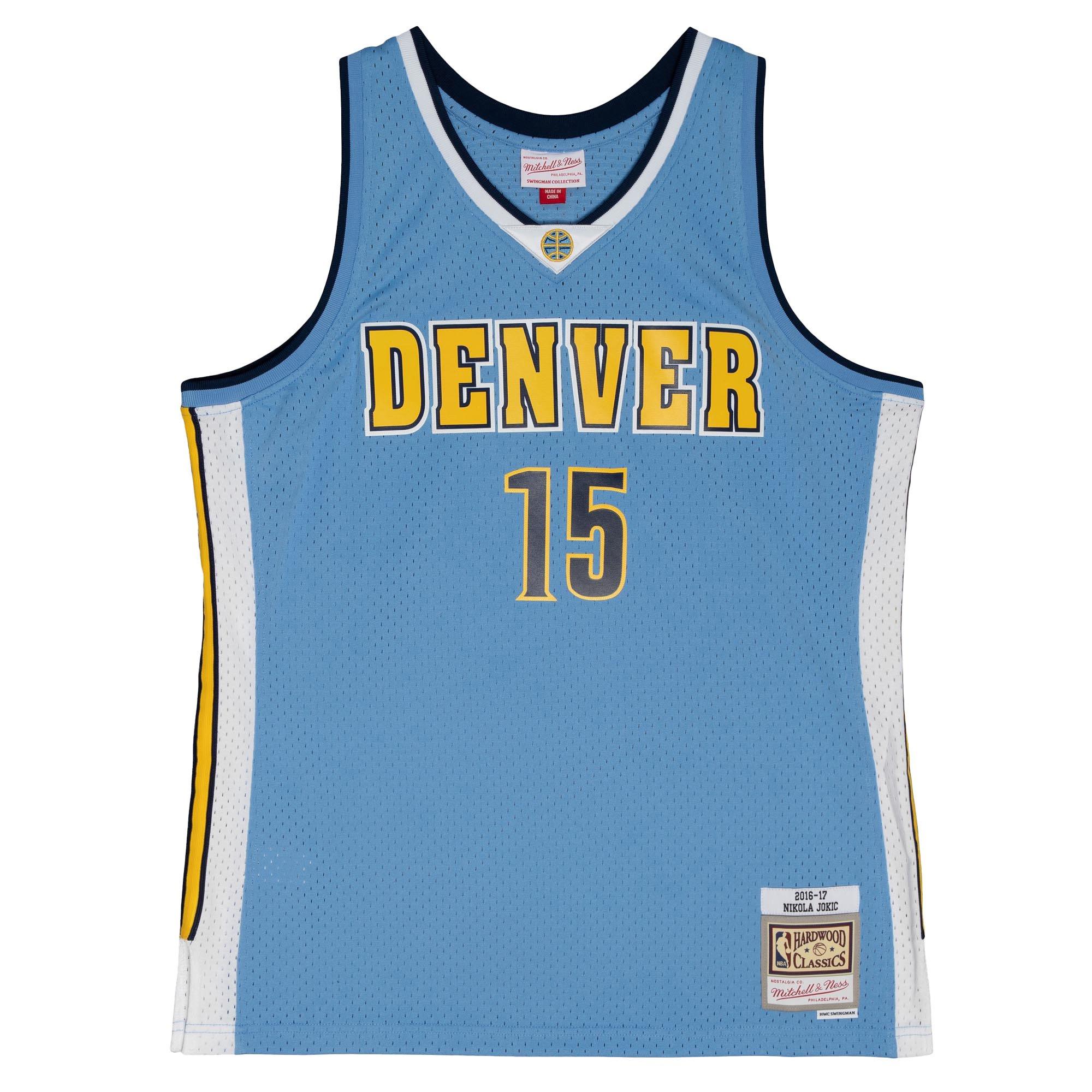 Mitchell & Ness Denver Nuggets Home Nikola Jokic Jersey - Blue - BLUE Thumbnail View 1