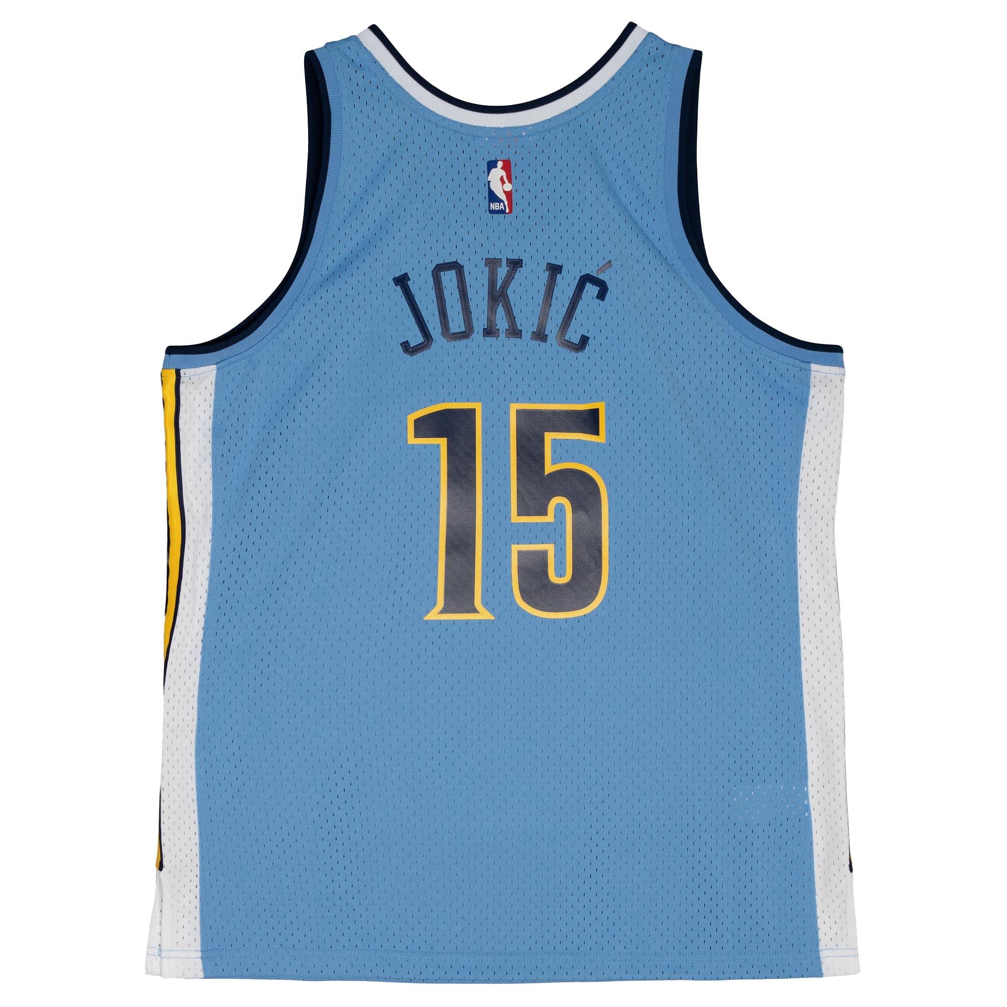 Mitchell & Ness Denver Nuggets Home Nikola Jokic Jersey-Blue - BLUE Thumbnail View 2