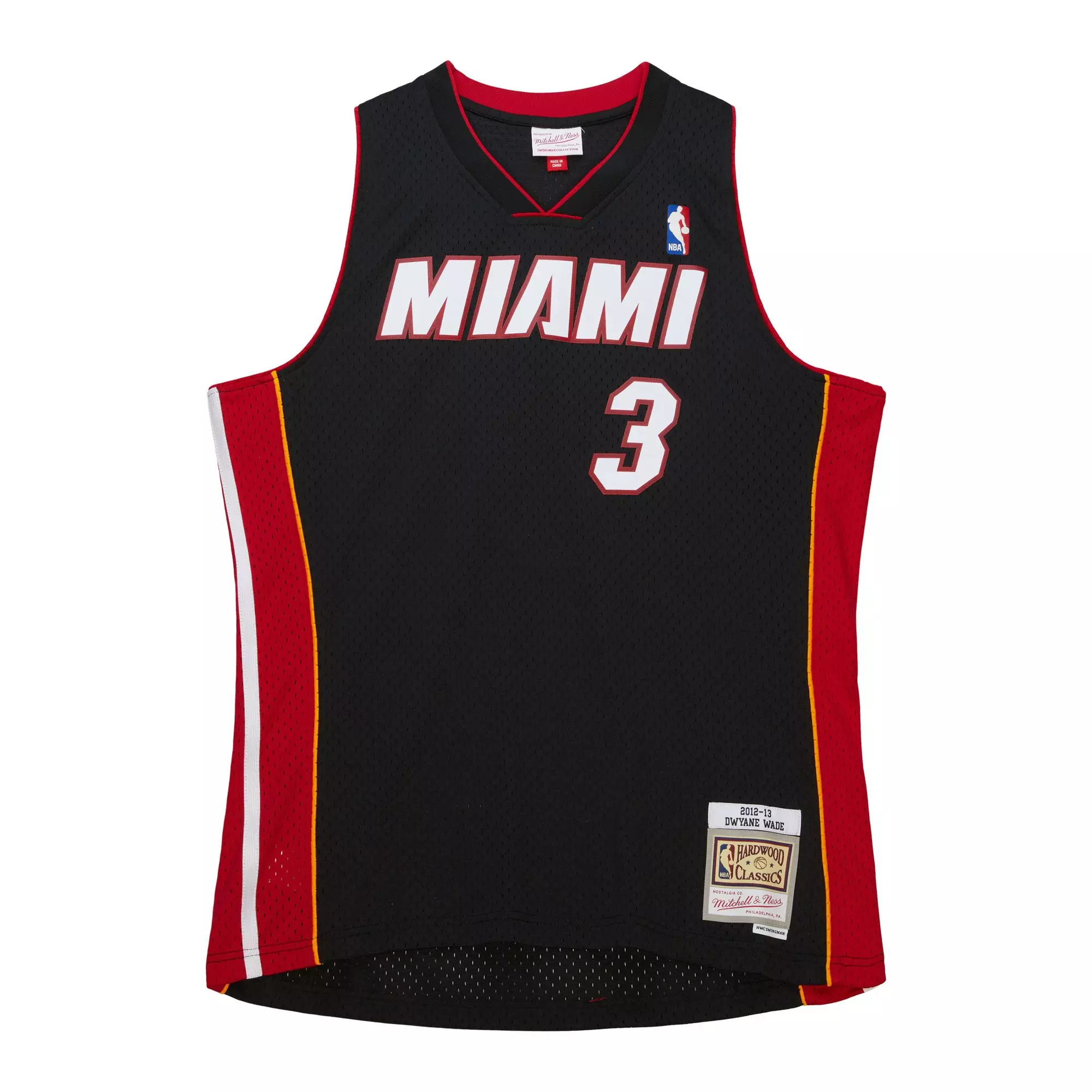 Mitchell & Ness Miami Heat Dwyane Wade Jersey - Black - BLACK