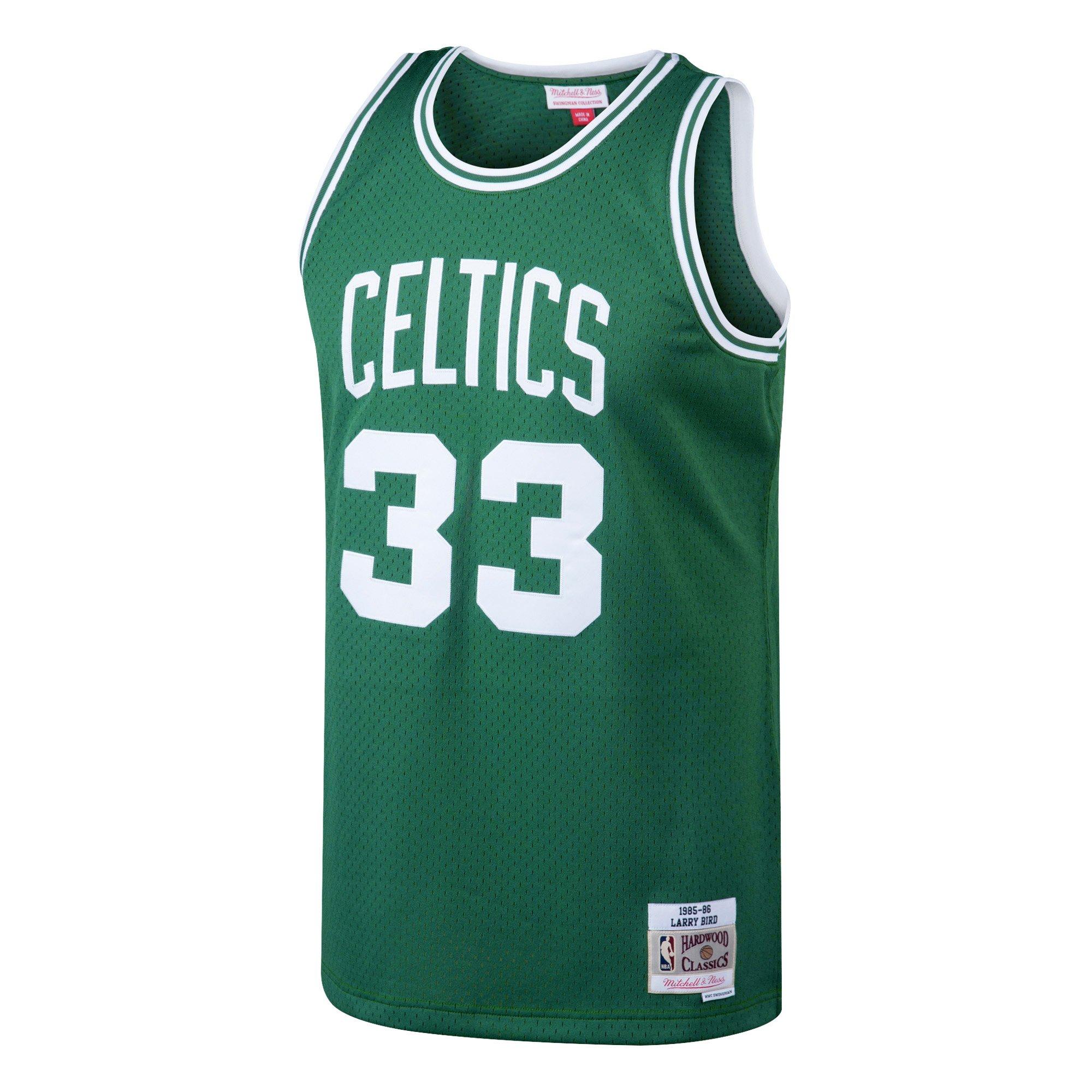 Mitchell & Ness Men's Boston Celtics Larry Bird Jersey-Green - GREEN Thumbnail View 1