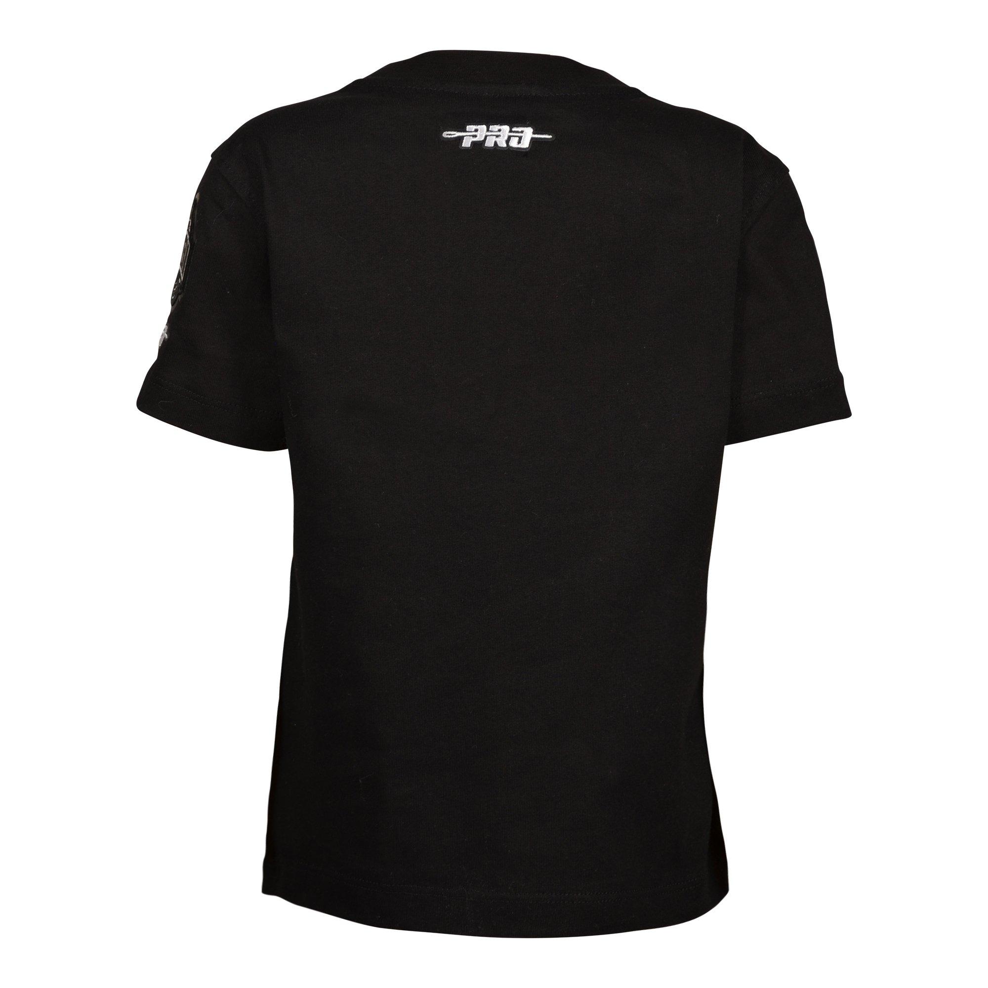 Pro Standard Chicago Bulls Metallic Roses Short Sleeve Tee-Black - BLACK/RED/SILVER Thumbnail View 2