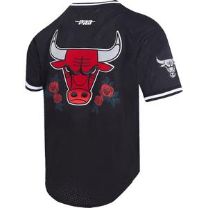 Pro Standard Men's Chicago Bulls Metallic Roses Jersey-Black