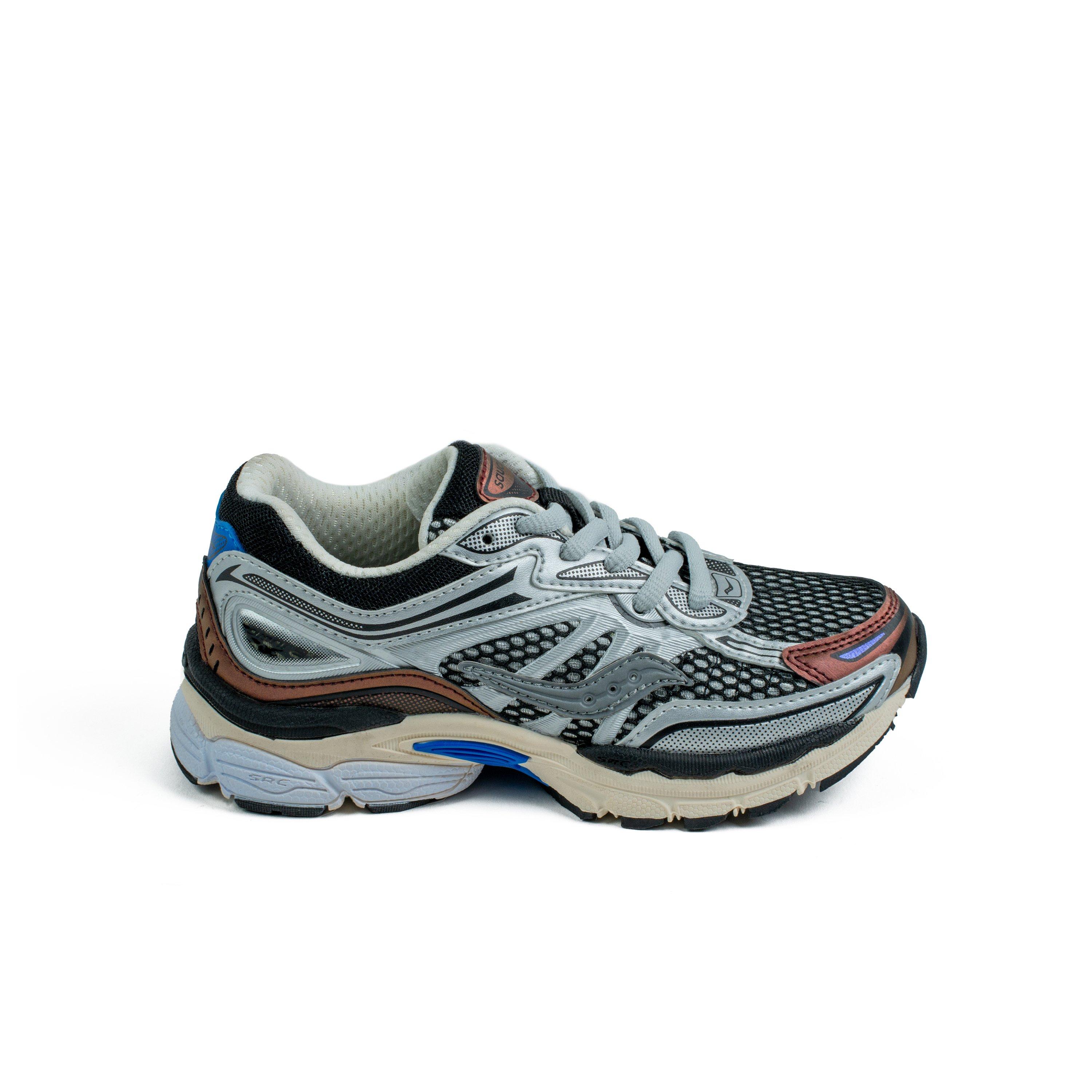 Saucony Omni 9 Grade School Kids' "Grey/Burgundy" Shoe