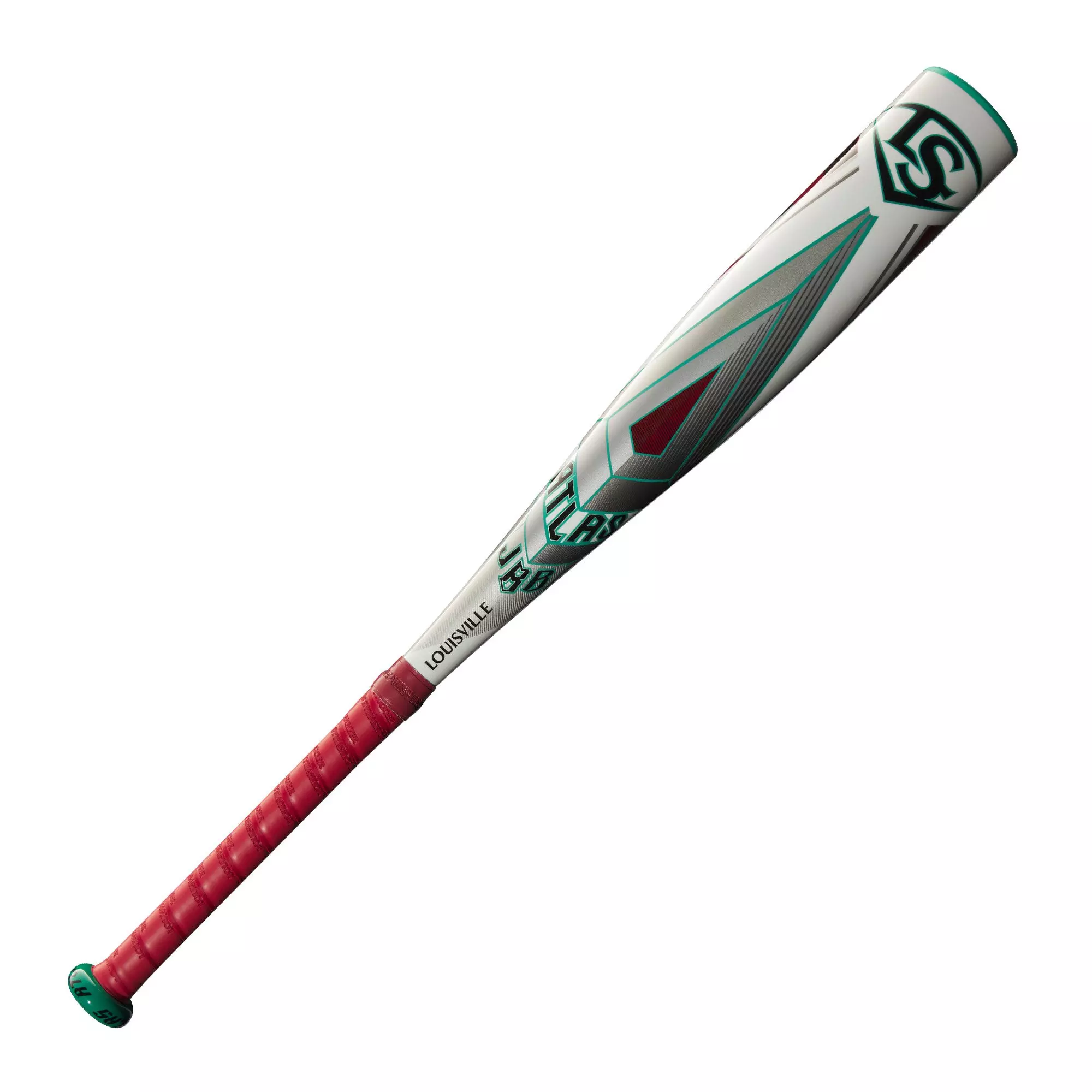 Louisville Slugger Atlas Junior Big Barrell Baseball Bat (-10) 2025 - WHITE/TEAL