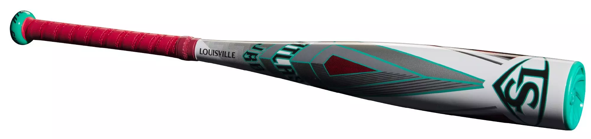 Louisville Slugger Atlas Junior Big Barrell Baseball Bat (-10) 2025 - WHITE/TEAL
